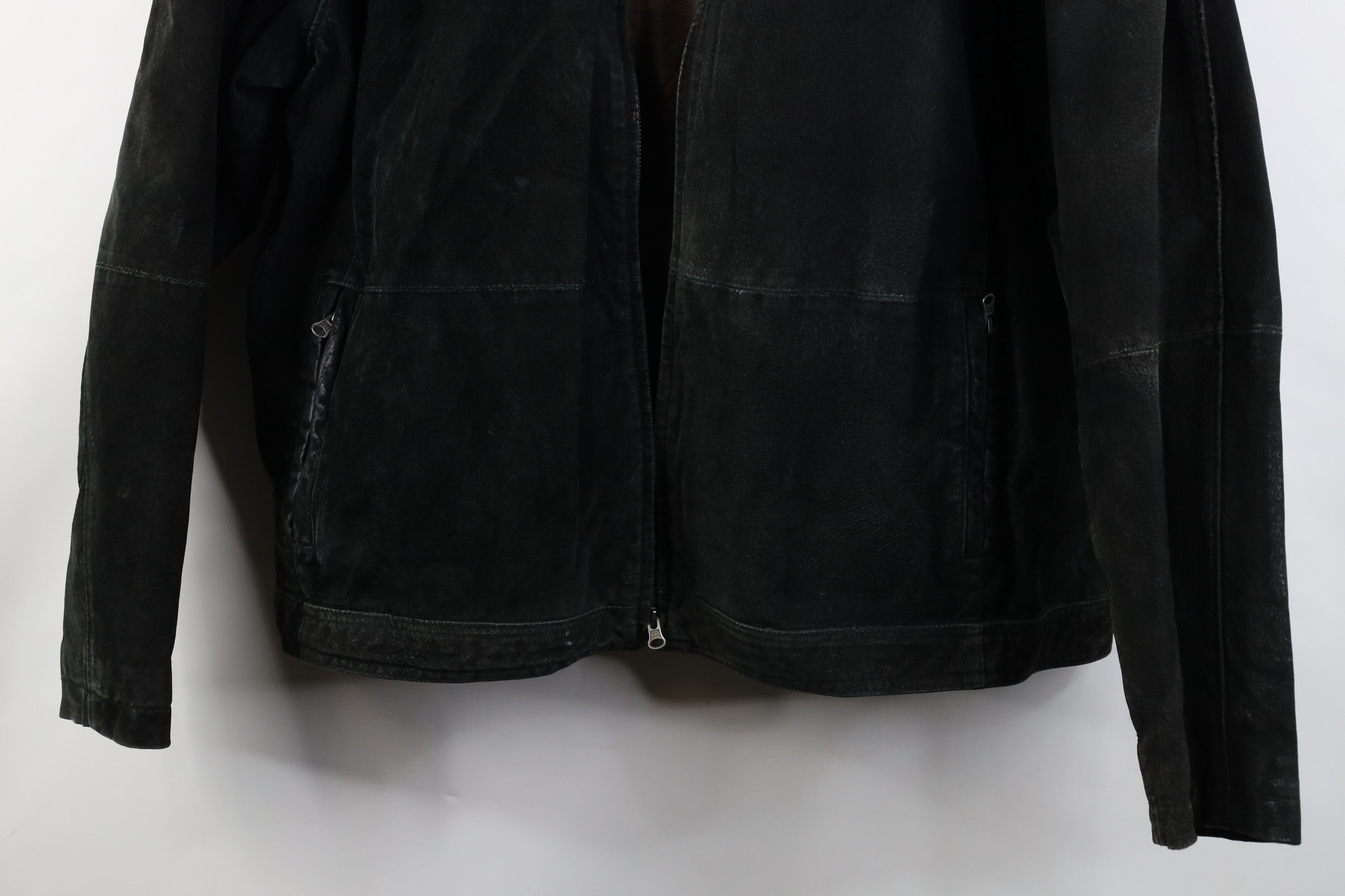 Vintage AS IS Vintage 90s Streetwear Suede Leather Bomber Jacket Size US XXL / EU 58 / 5 - 3 Thumbnail