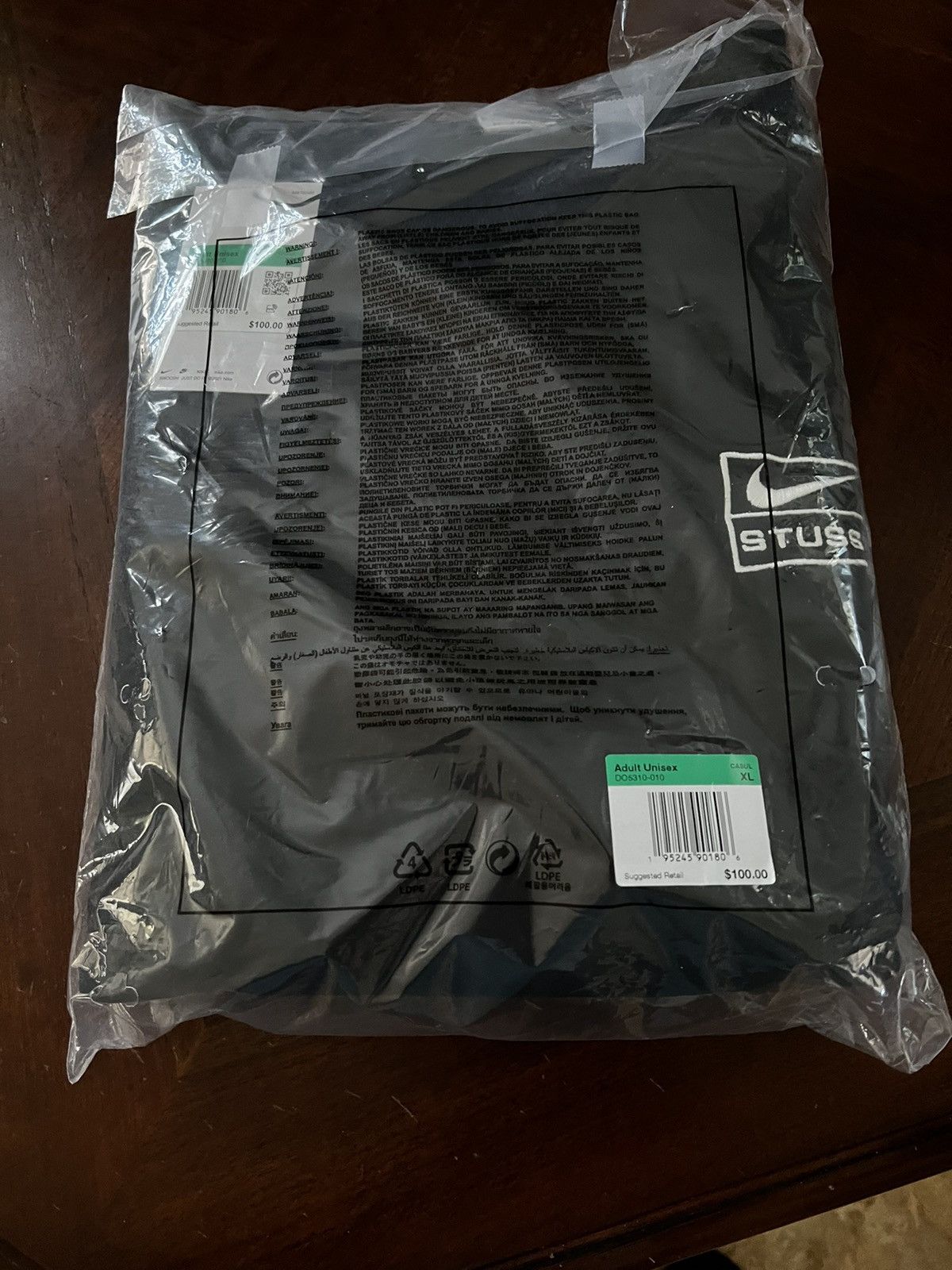 image of Nike Stussy Wash Black Crew XL Ss23, Men's