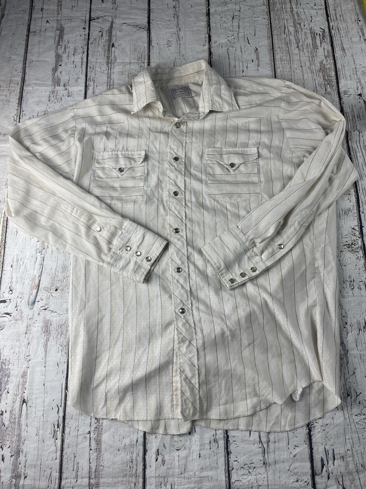 Other Vintage H Bar C Western Shirt Men XL? Print Cowboy Long Tail Size US XL / EU 56 / 4 - 1 Thumbnail