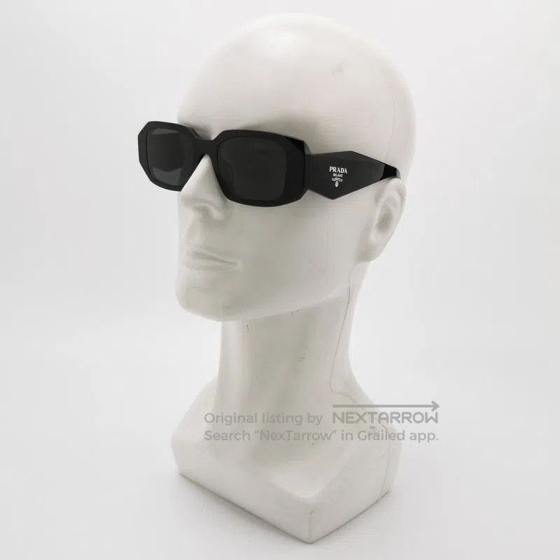 Prada Prada Logo Frame Black Sunglasses. Size ONE SIZE - 2 Thumbnail