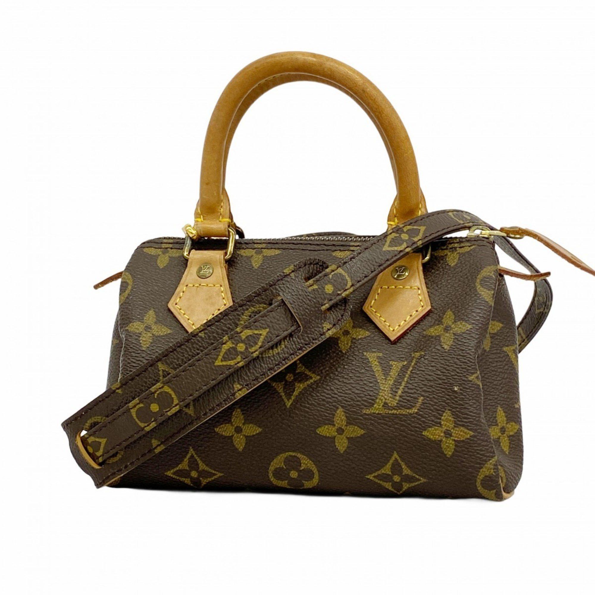 Louis Vuitton Shoulder Bag Monogram Mini Speedy M41534 Brown Ladies, Women's