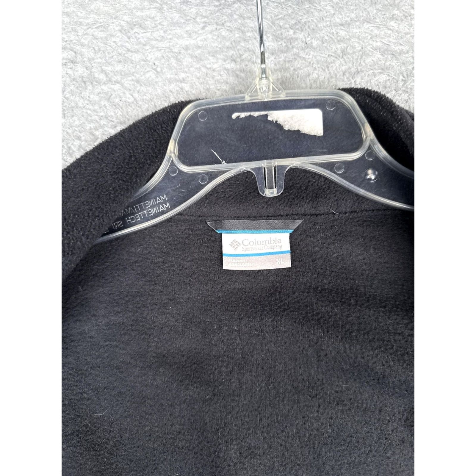 Vintage Columbia Jacket Womens XL Black Fleece Full Zip Collared Pockets Outdoor Warm Indoor Outdoor Size XL / US 12-14 / IT 48-50 - 3 Thumbnail