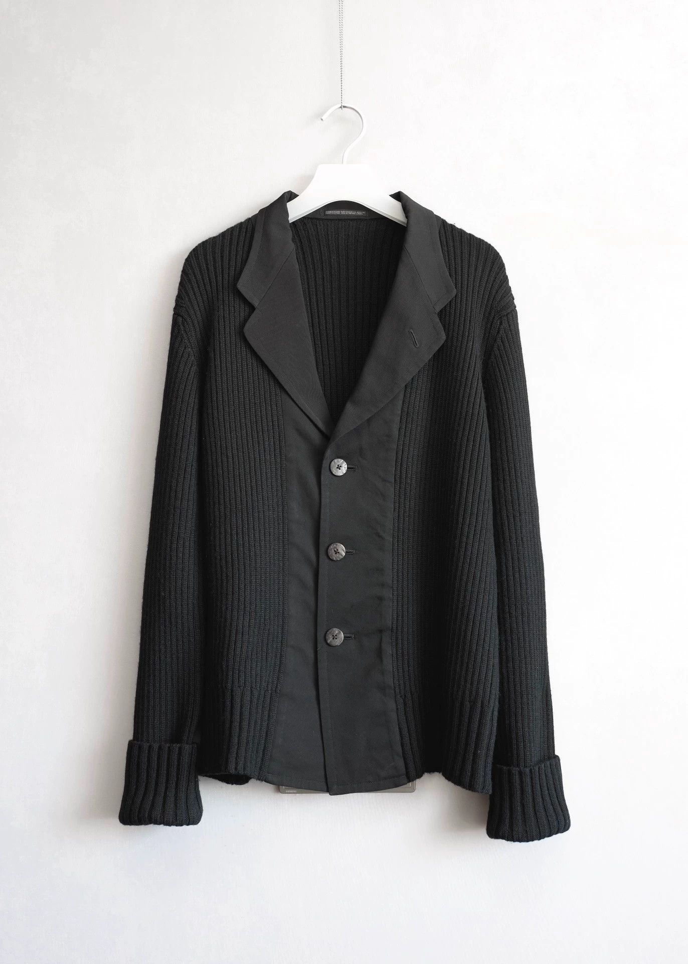 Yohji Yamamoto Yohji Yamamoto 02AW Runway Knit Jacket Size 3 Size US L / EU 52-54 / 3 - 1 Thumbnail