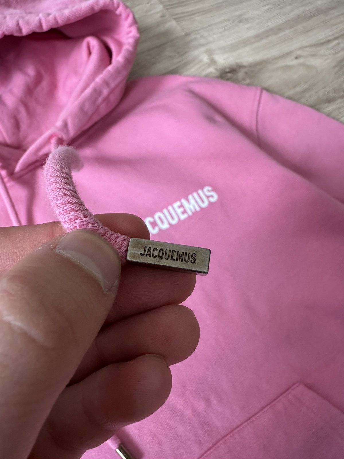 Jacquemus Jacquemus Pink Logo Hoodie Size M / US 6-8 / IT 42-44 - 3 Thumbnail