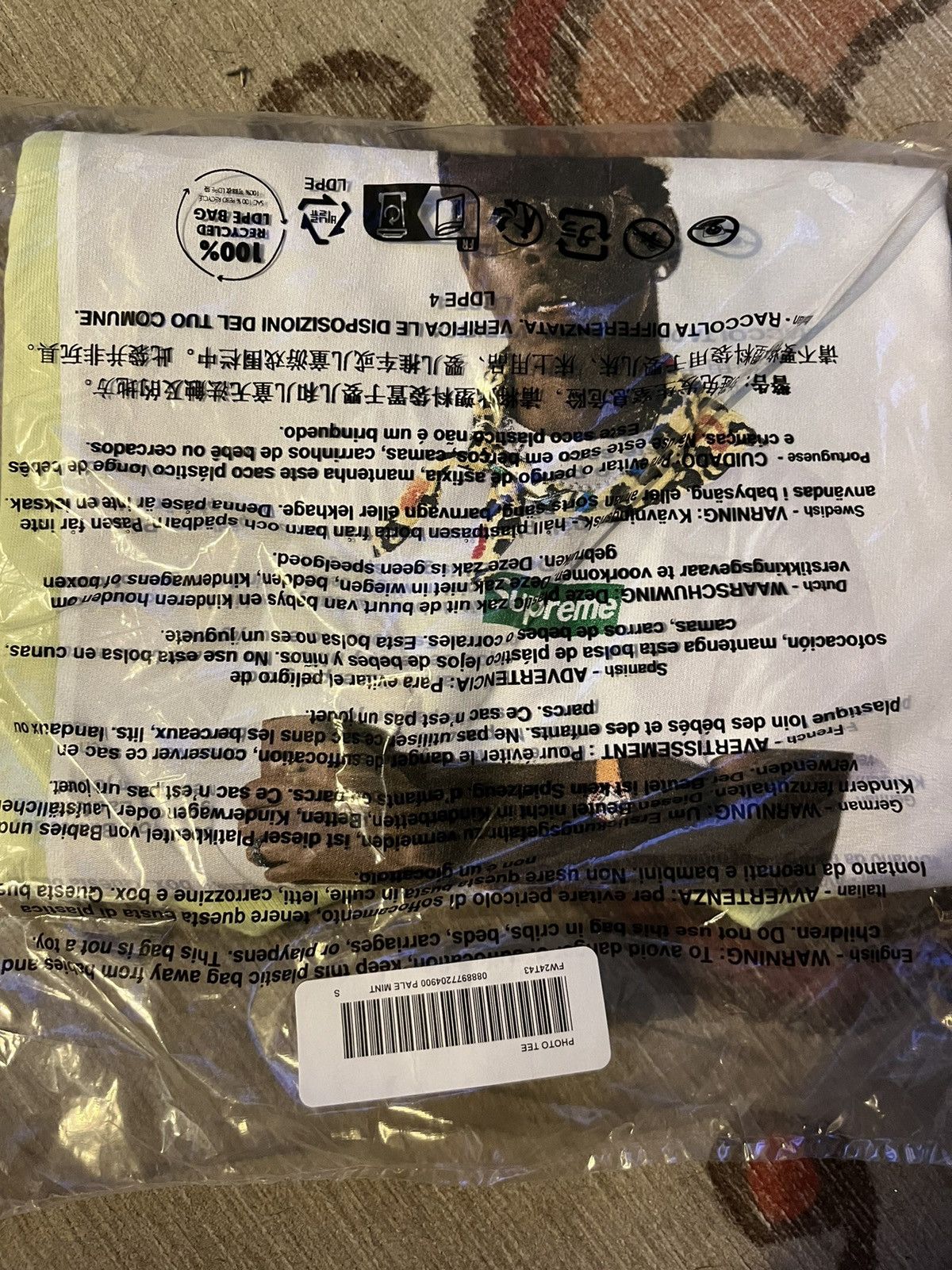 Supreme Tyler The Creator Phototee Tee Shirt Mint