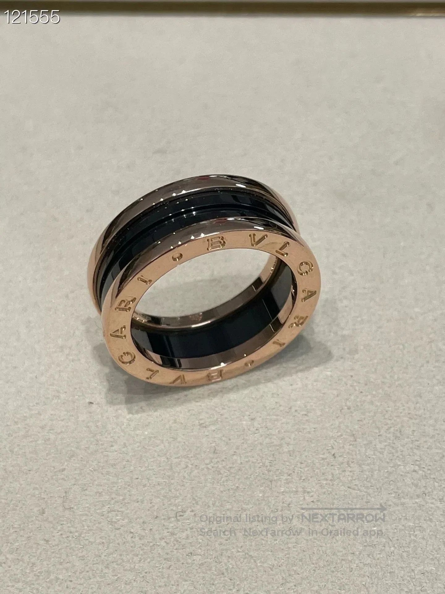 Bvlgari Bvlgari Classic Black Ceramic Ring. Size ONE SIZE - 2 Thumbnail