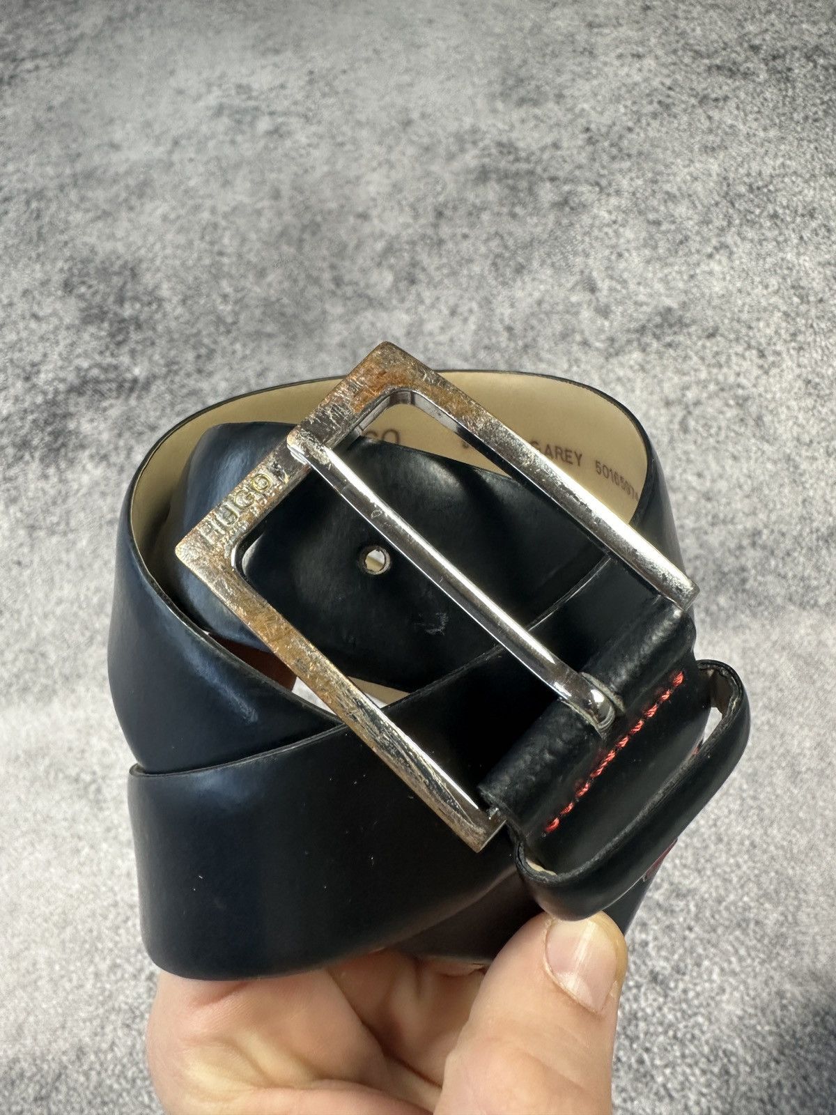 Hugo Boss Y2K Hugo Boss Logo Belts Leather Streetwear Rare USA Style Size ONE SIZE - 3 Thumbnail