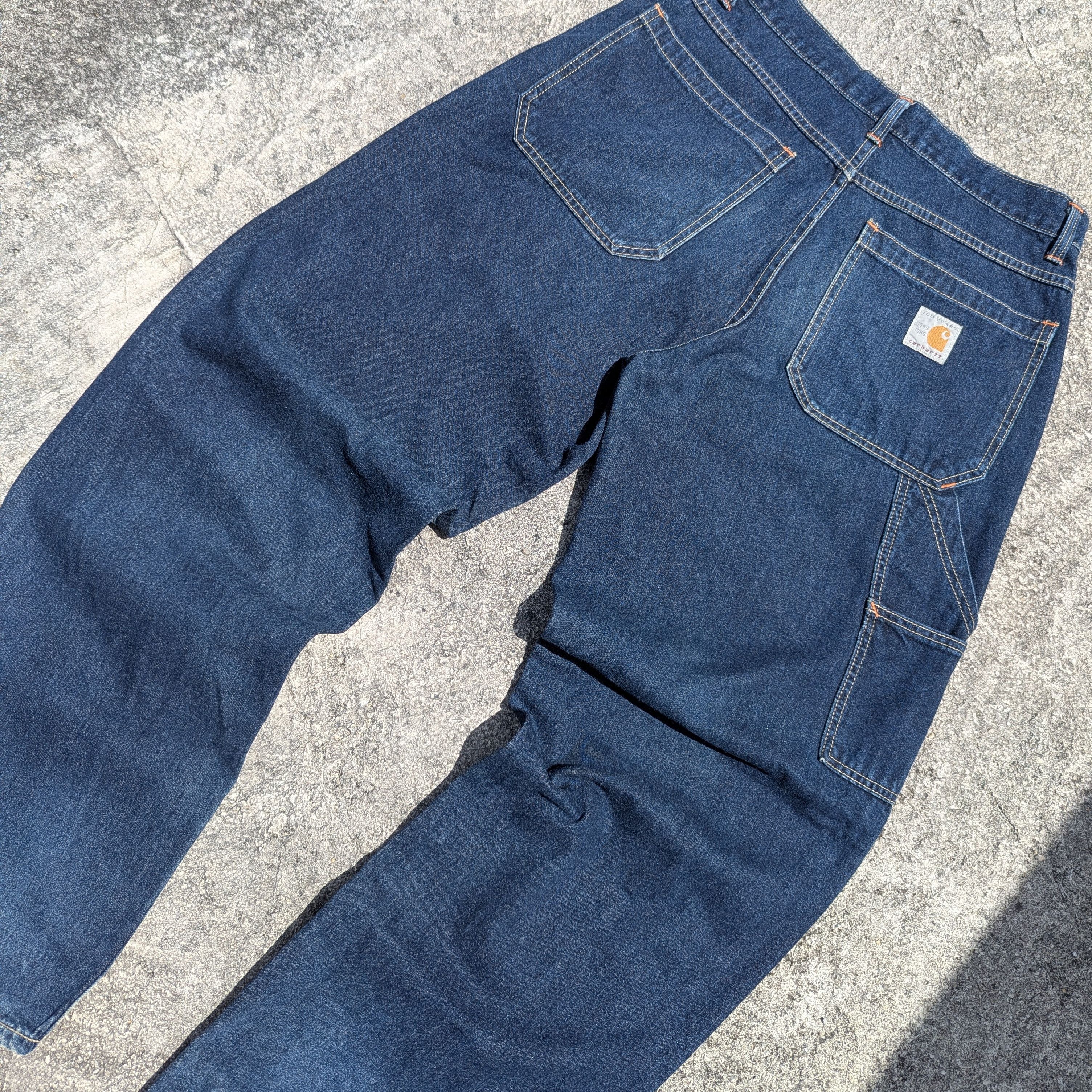 Carhartt × Carhartt Wip × Vintage Vintage Carhartt 100 Years Anniversary Carpenter denim pants Size US 32 / EU 48 - 2 Thumbnail