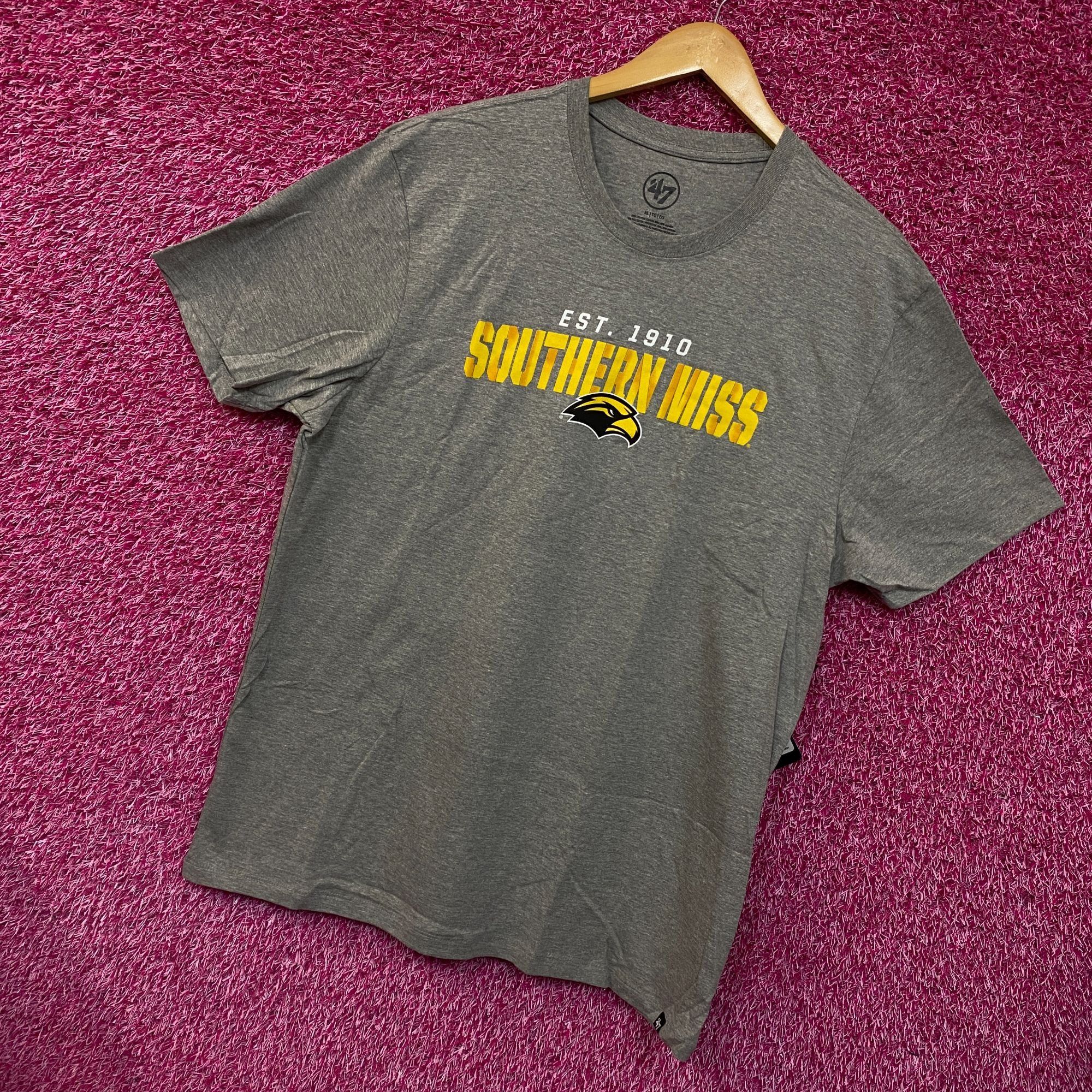 47 Brand Southern Miss College Football grey Tshirt size extra larg Size US XL / EU 56 / 4 - 3 Thumbnail