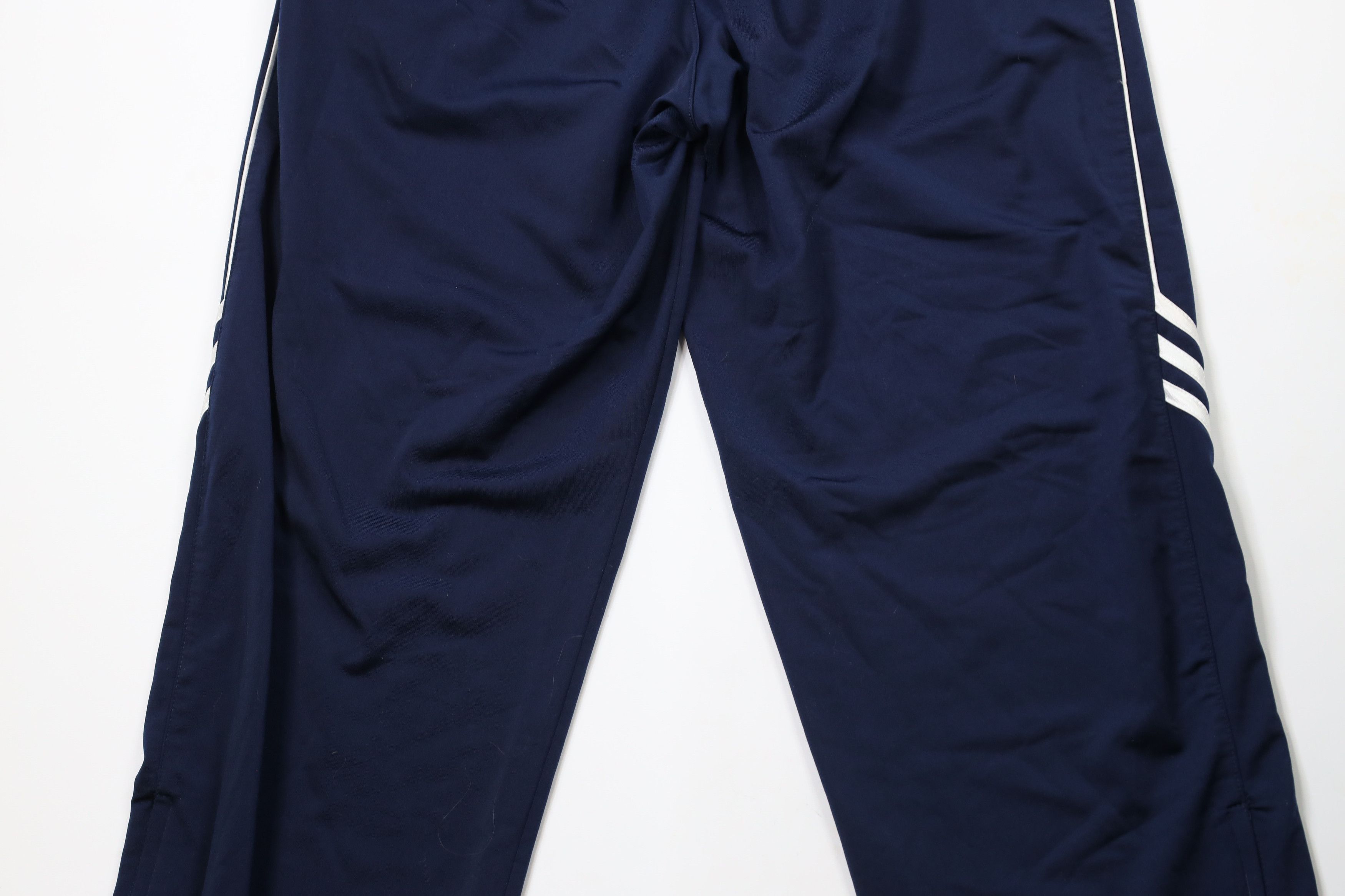 Adidas × Vintage Vintage Y2K 2003 Adidas Striped Wide Leg Sweatpants Blue Size US 34 / EU 50 - 13 Thumbnail