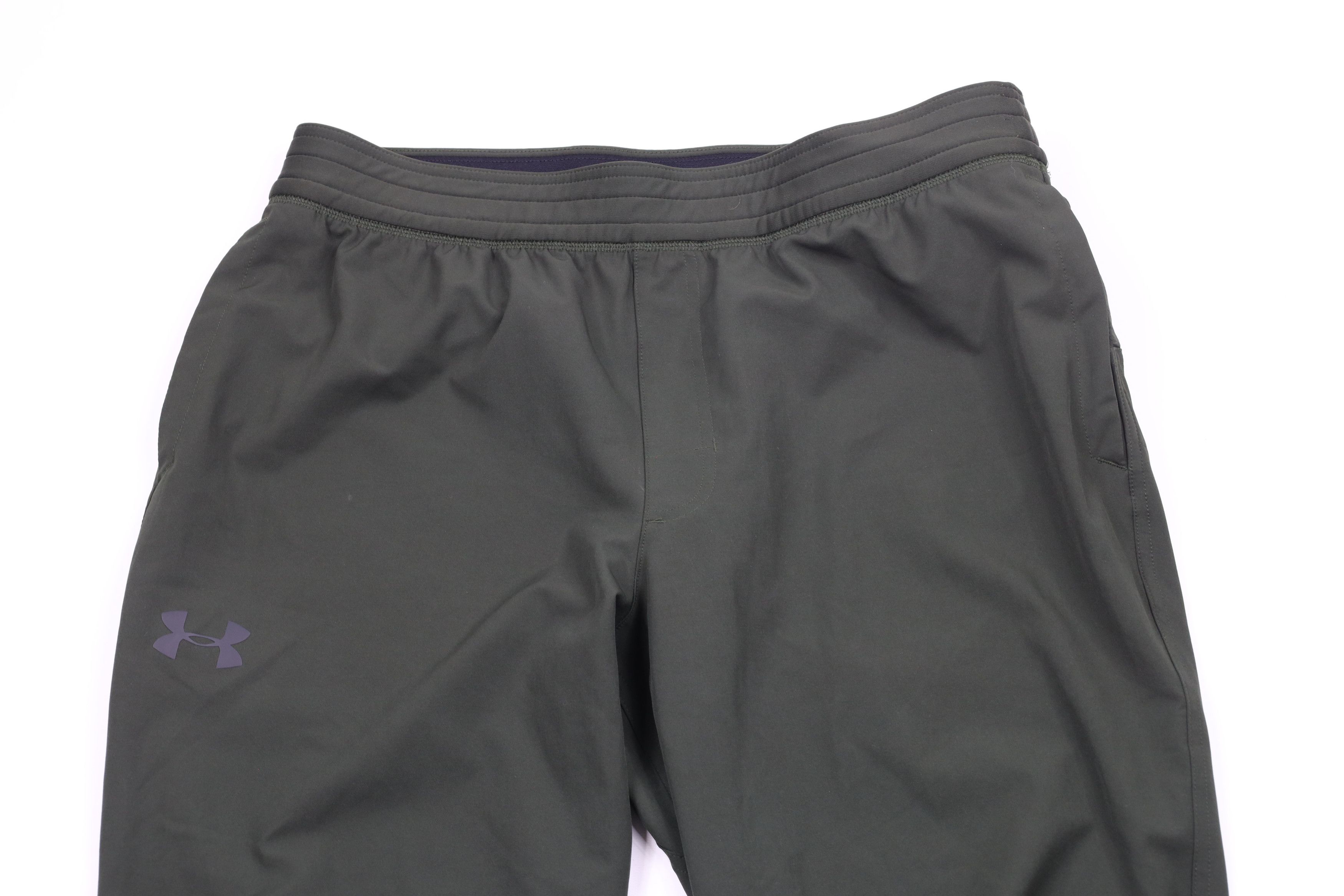 Under Armour × Vintage Under Armour Out Fitted Tapered Leg Warm Up Gym Pants Green Size US 38 / EU 54 - 2 Thumbnail
