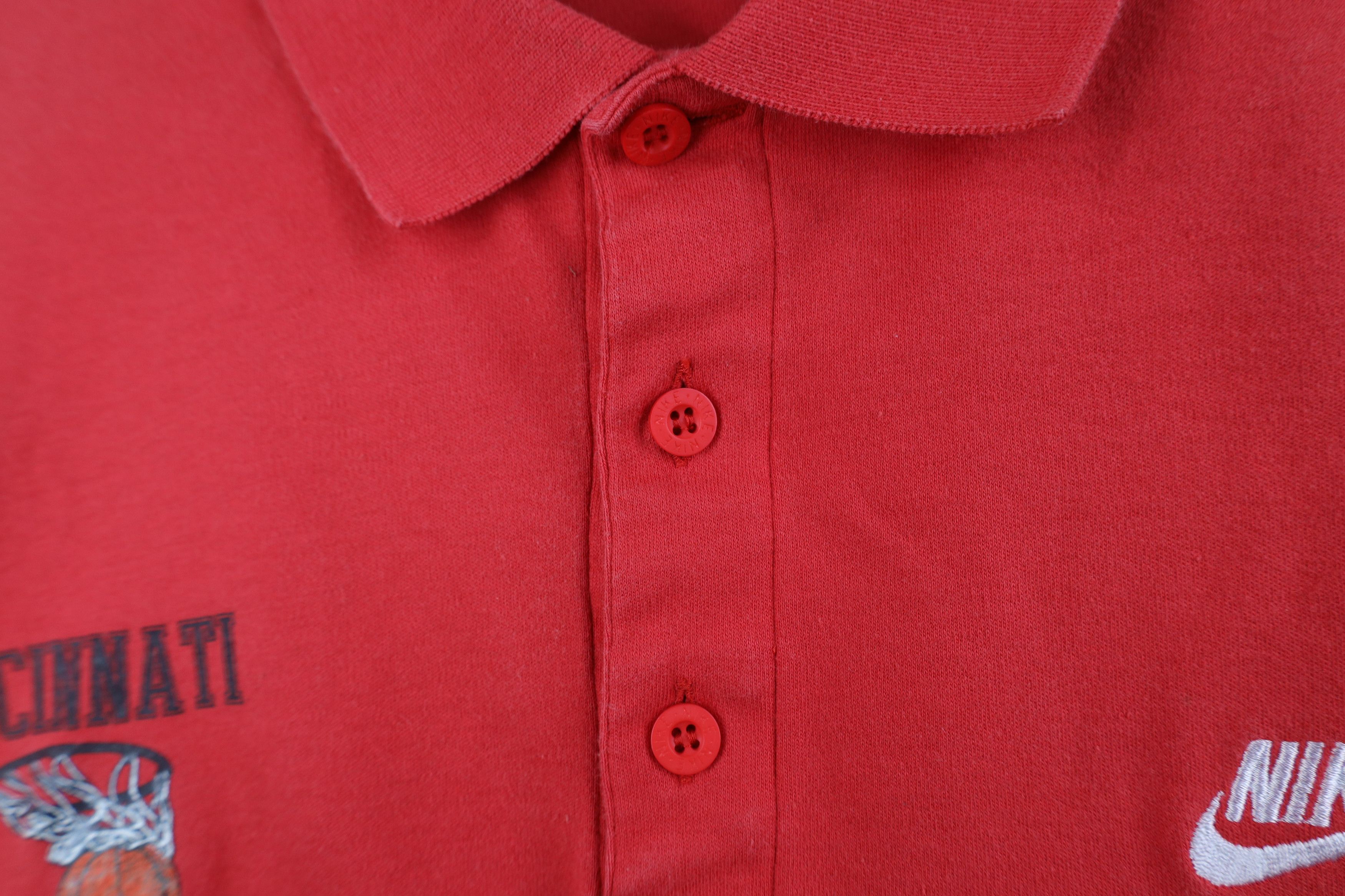 Nike Vintage 80s 90s Nike University of Cincinnati Polo Shirt Size US L / EU 52-54 / 3 - 9 Thumbnail