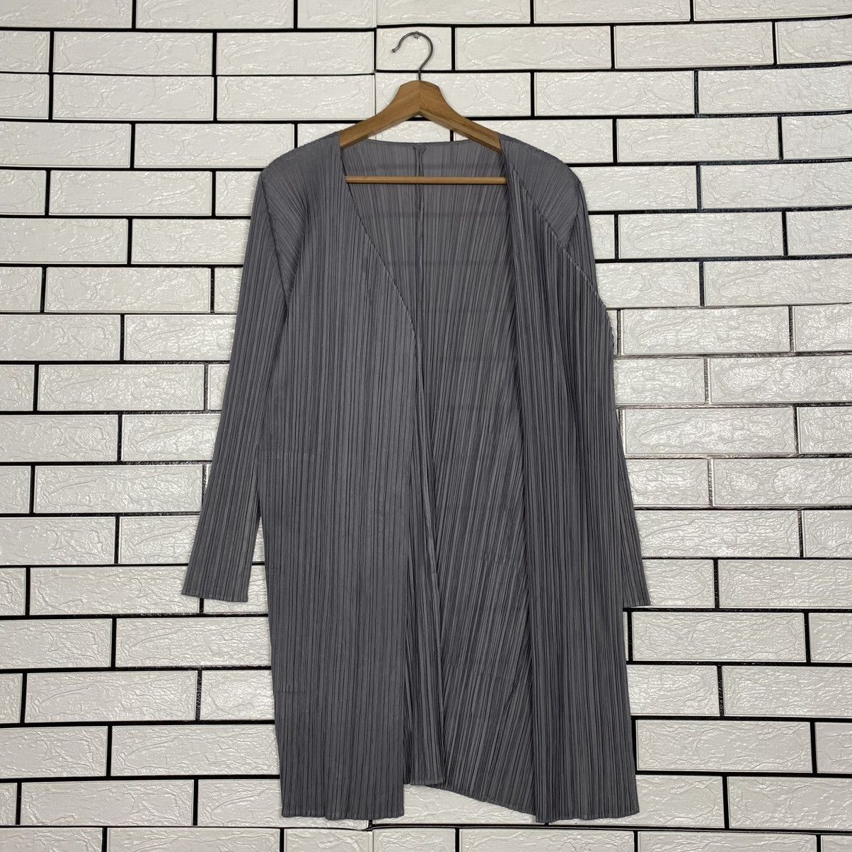 Pleats Please Issey Miyake 🔥Vintage Long Cardigan Jacket Pleats Please Issey Miyake Size M / US 6-8 / IT 42-44 - 16 Thumbnail