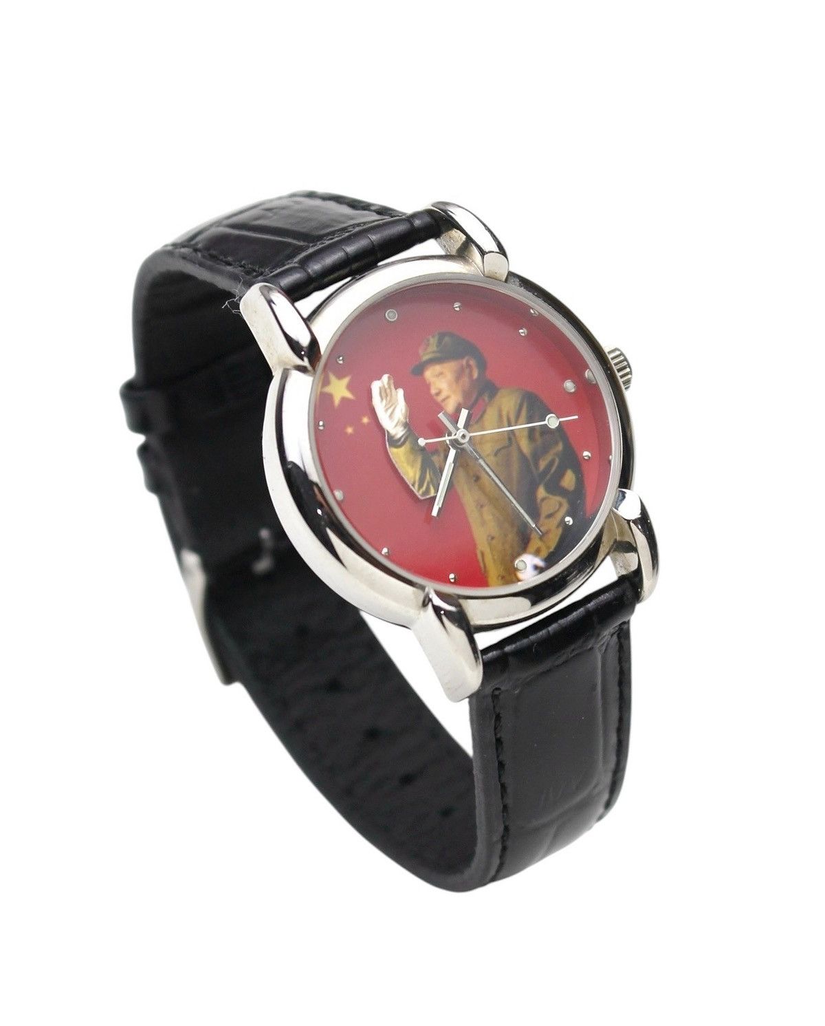 Vintage 1994 SHANGHAI TANG DENG XIAOPING RED HAND-WINDING WATCH Size ONE SIZE - 3 Thumbnail