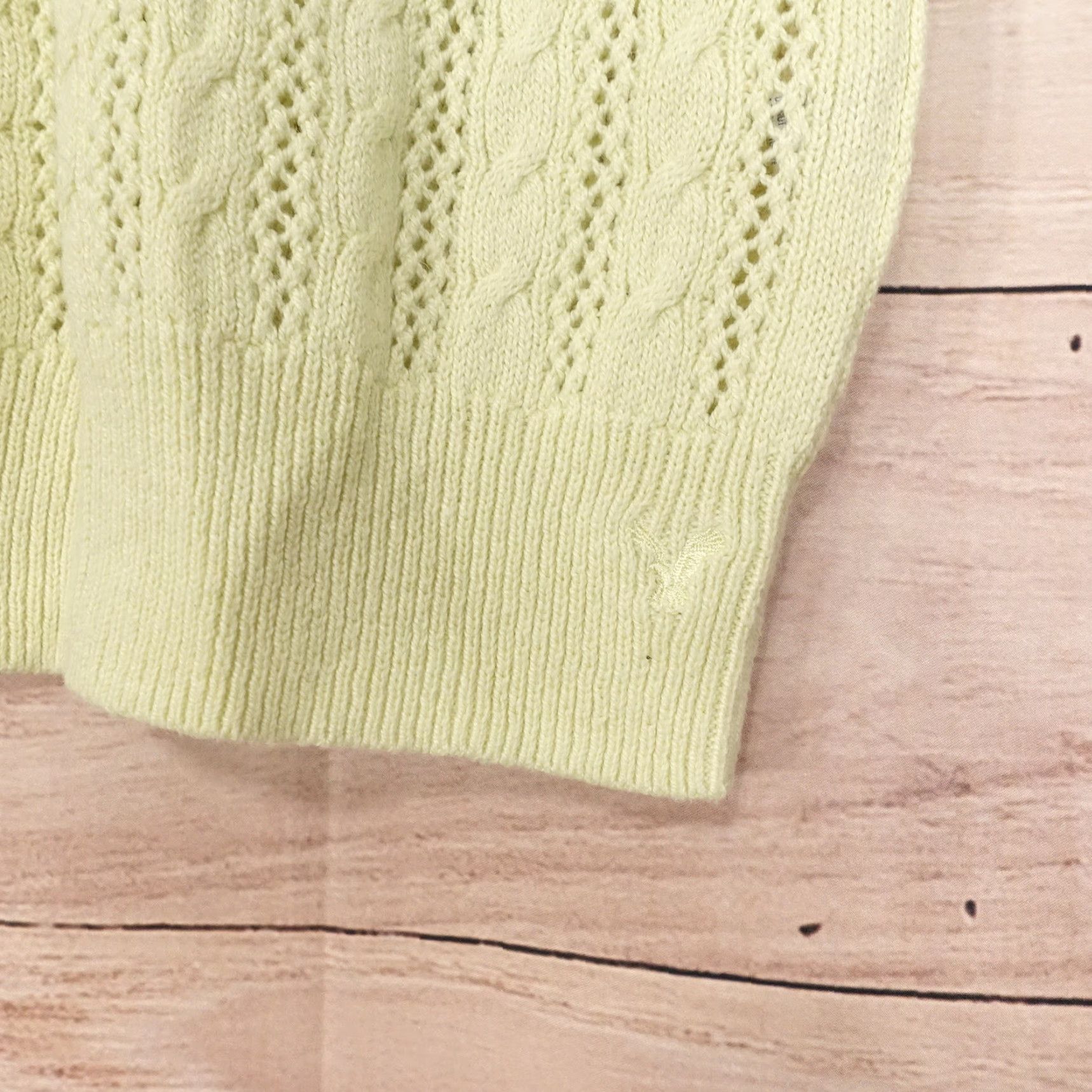 American Eagle Outfitters AMERICAN EAGLE PULLOVER SWEATER WOMENS SMALL YELLOW REGULAR FIT Size S / US 4 / IT 40 - 4 Thumbnail