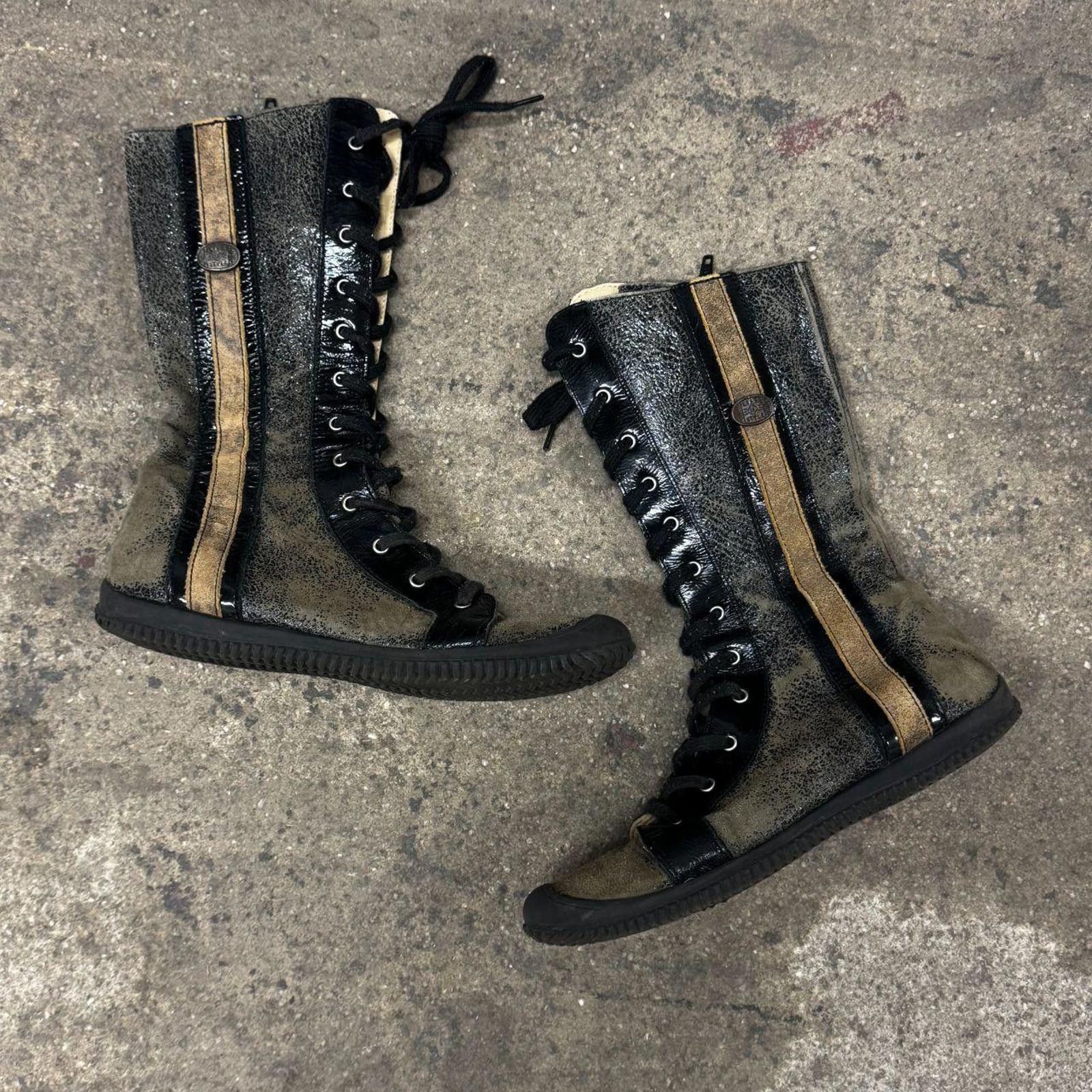 Other Vintage Distressed Boxing Style Boots Size US 6 / IT 36 - 1 Thumbnail
