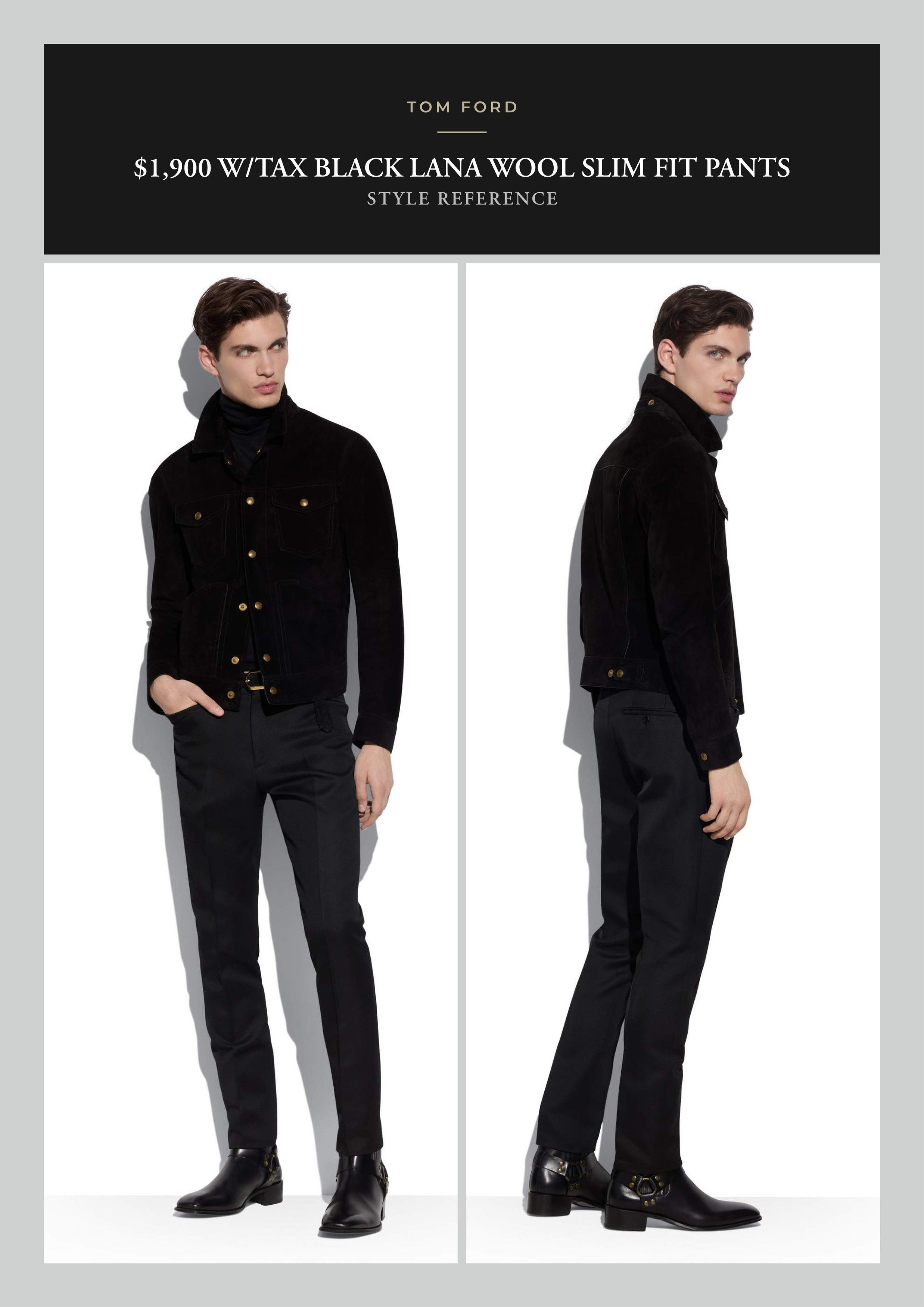Tom Ford Best Dressed Rare $1,900 w/tax Tom's Personal Favorite Pants Size US 34 / EU 50 - 1 Thumbnail