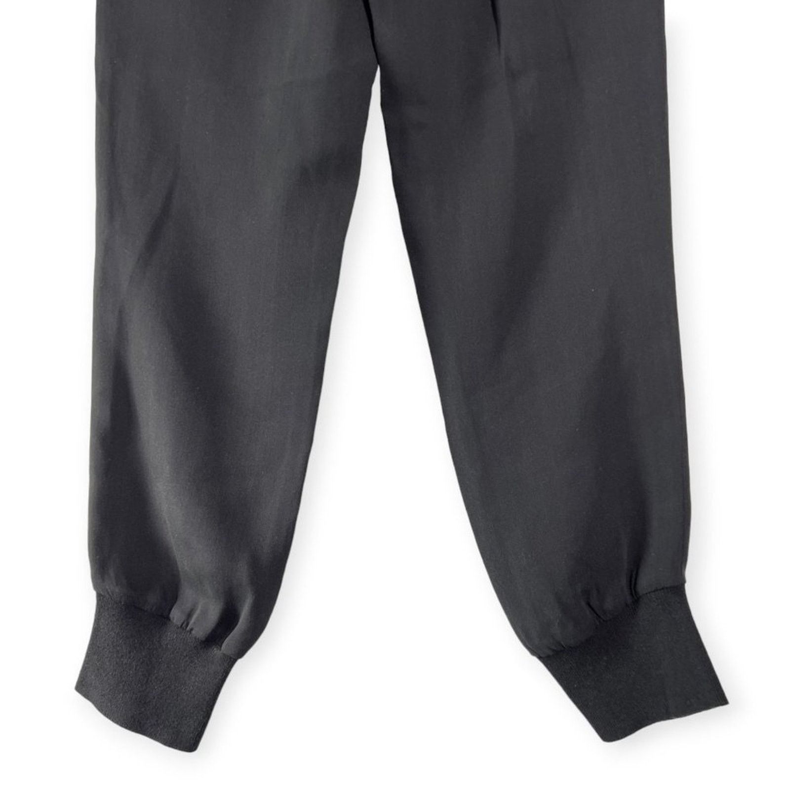 Vince Vince 100% Silk Jogger Pants Black Size M Lounge Trousers Size 28" / US 6 / IT 42 - 11 Thumbnail