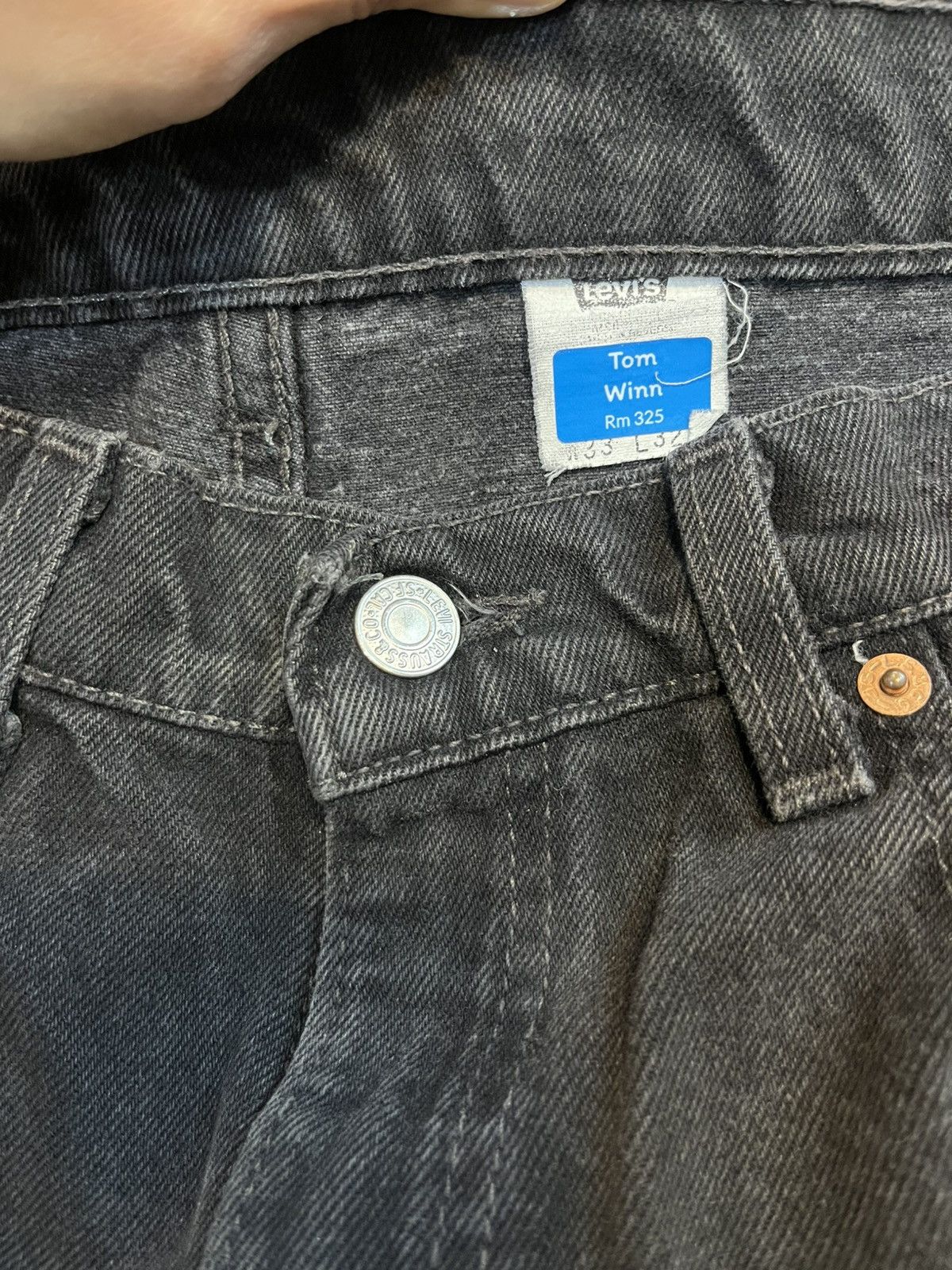 Levi's Vintage Clothing Levi’s 505 black denim Size US 33 - 6 Thumbnail