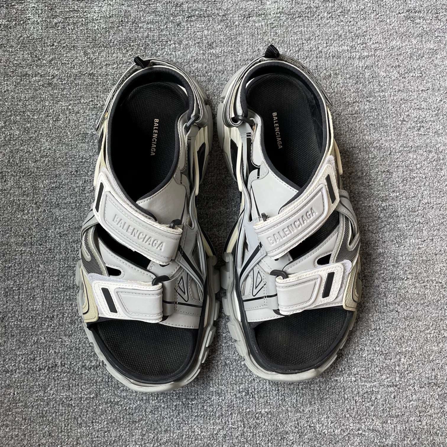 Balenciaga Balenciaga Track 1.0 Sandal Men's 42 Cool Gray 98 New Size US 9 / EU 42 - 2 Thumbnail