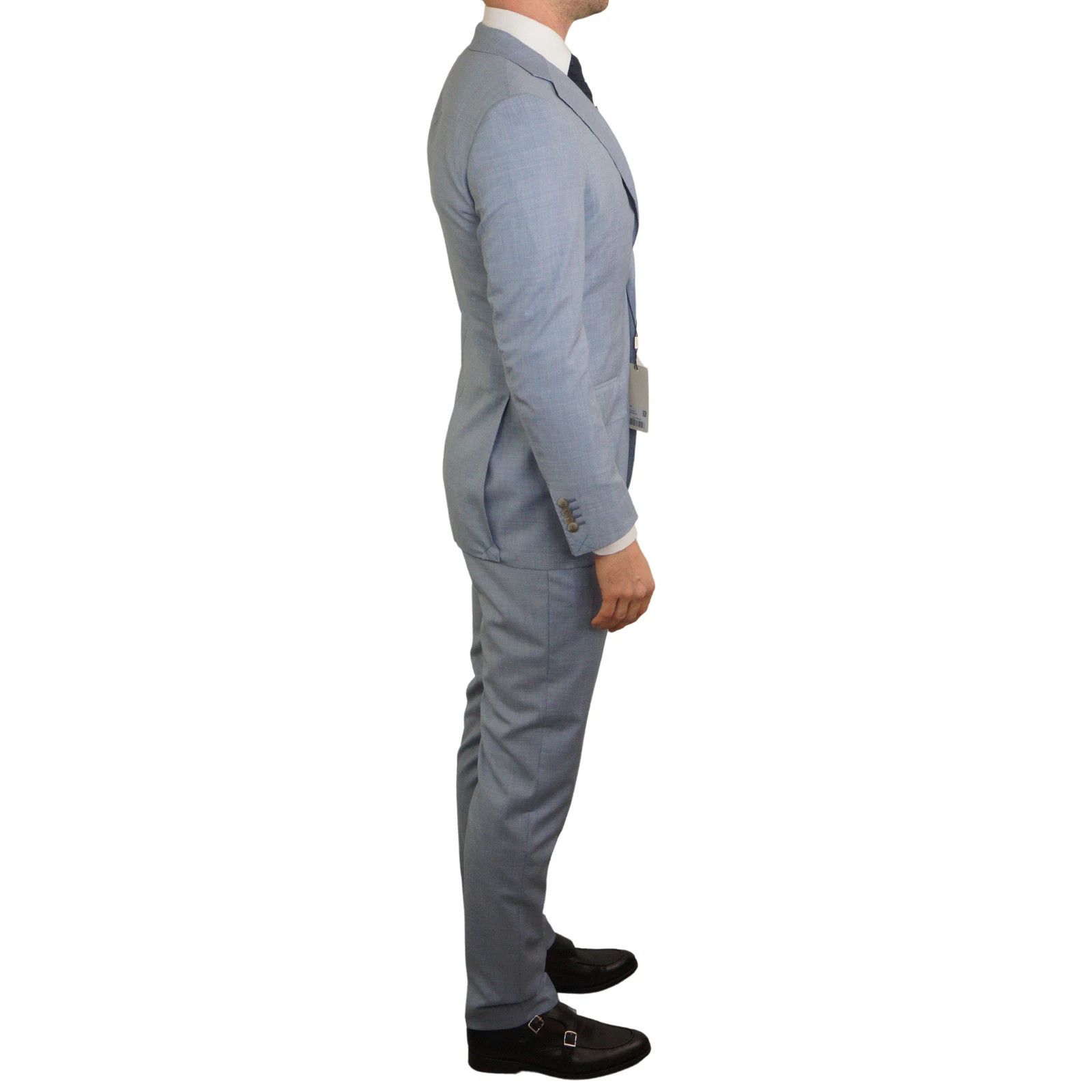 Suitsupply Men Suitsupply Suit Blue Lazio Tropical blue Angelico US40L Size 40L - 2 Thumbnail