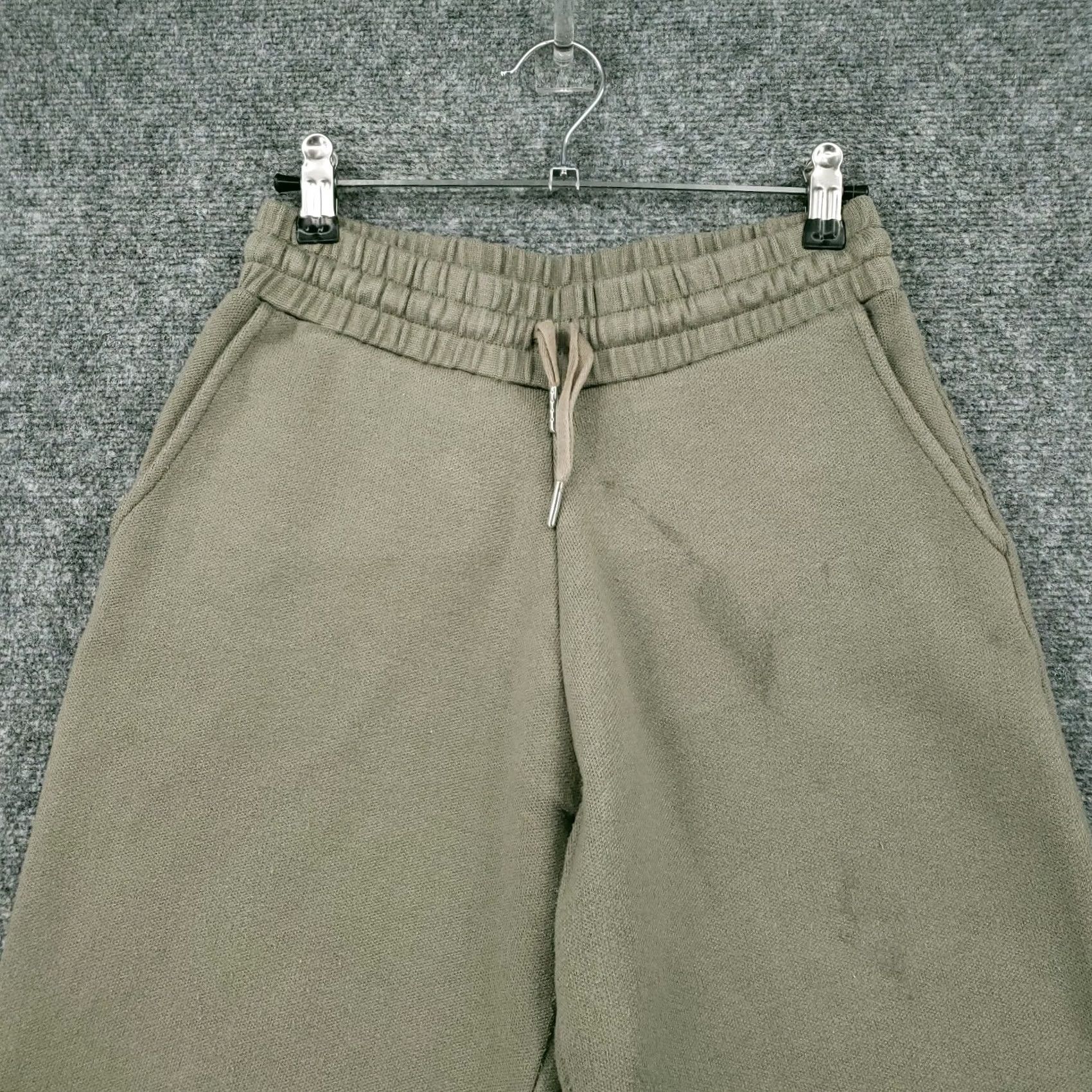 Zara Zara Jogger Pants Women S Small Green High Rise Sweatpants Drawstring Size 28" / US 6 / IT 42 - 3 Thumbnail