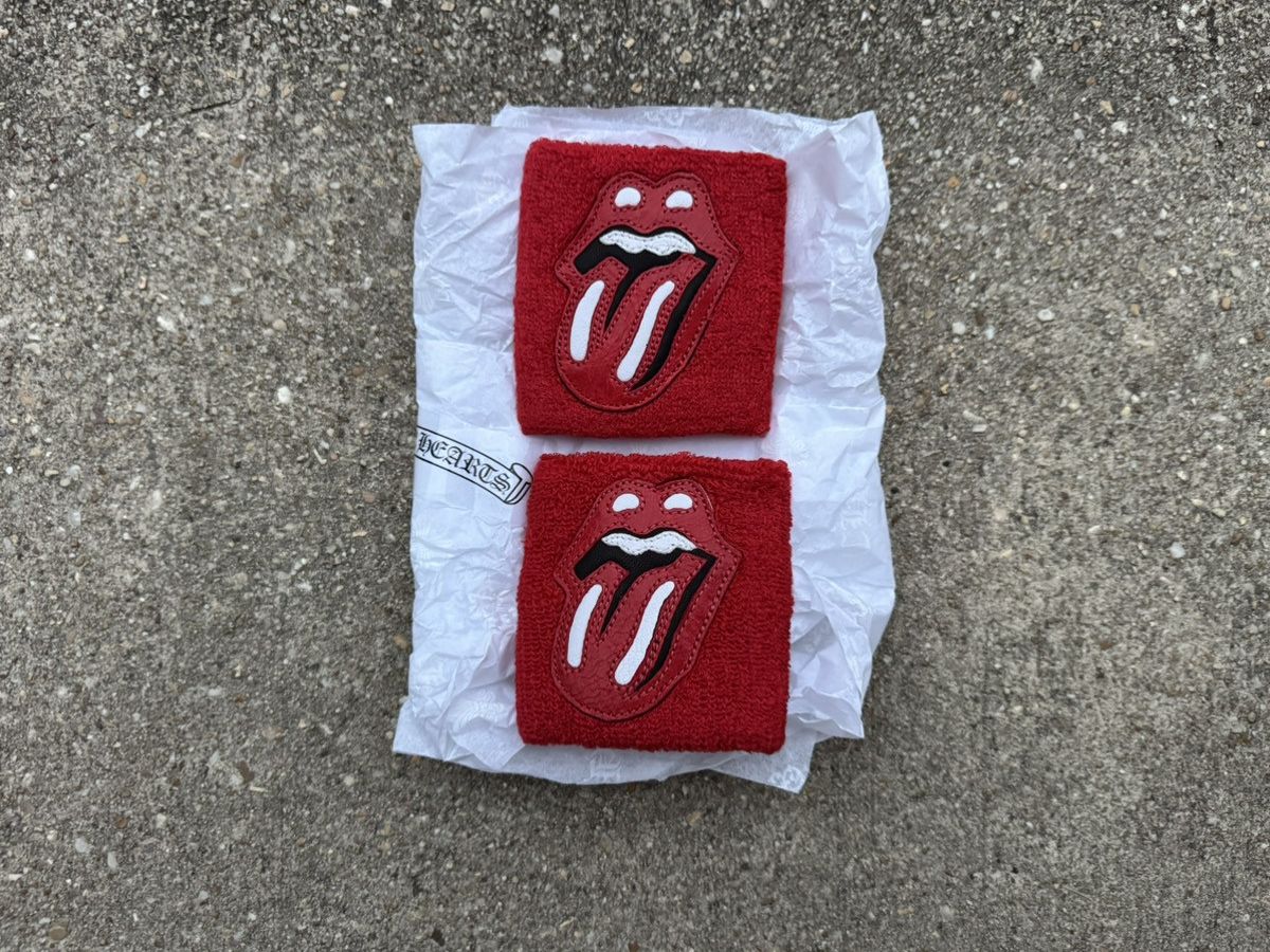 Chrome Hearts Rolling Stones Wristbands Red