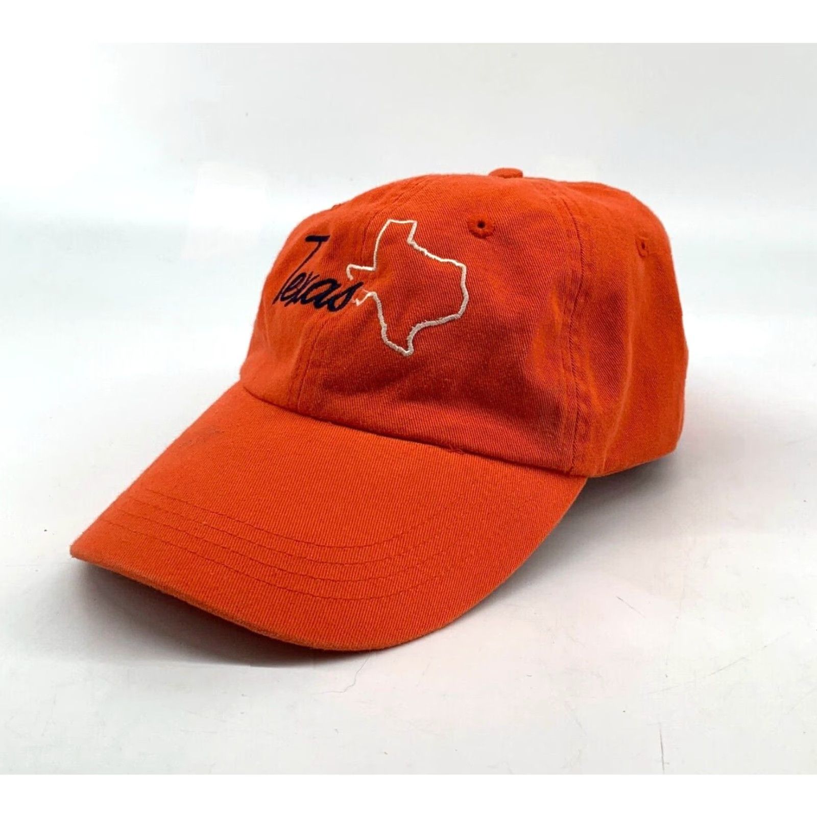 Vintage Atlanta Cap Company Men's Orange Texas Adjustable Baseball Hat Size ONE SIZE - 2 Thumbnail