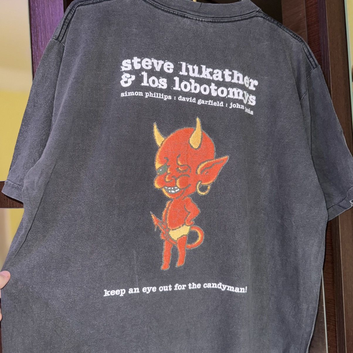 Band Tees 1994s Steve Lukather & Los Lobotomys Tour Band Tee T Shirt Size US XL / EU 56 / 4 - 8 Thumbnail