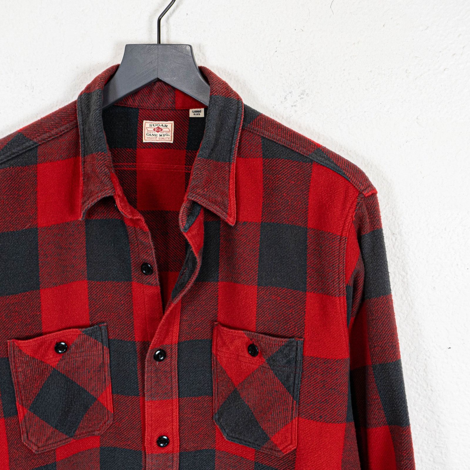 Sugar Cane Sugar Cane Japan Buffalo Plaid Flannel Work shirt Cotton L Size US L / EU 52-54 / 3 - 3 Thumbnail