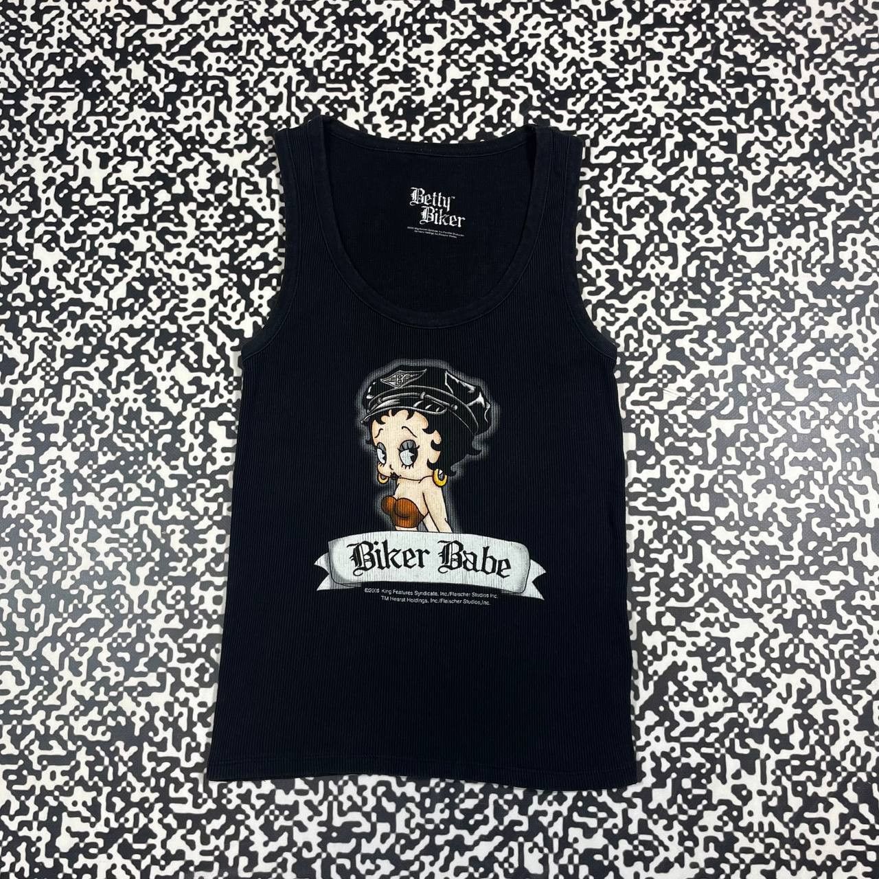 Cartoon Network Vintage 2005 Betty Boop Biker Babe Hysteric Style Tank Top Size S / US 4 / IT 40 - 2 Thumbnail