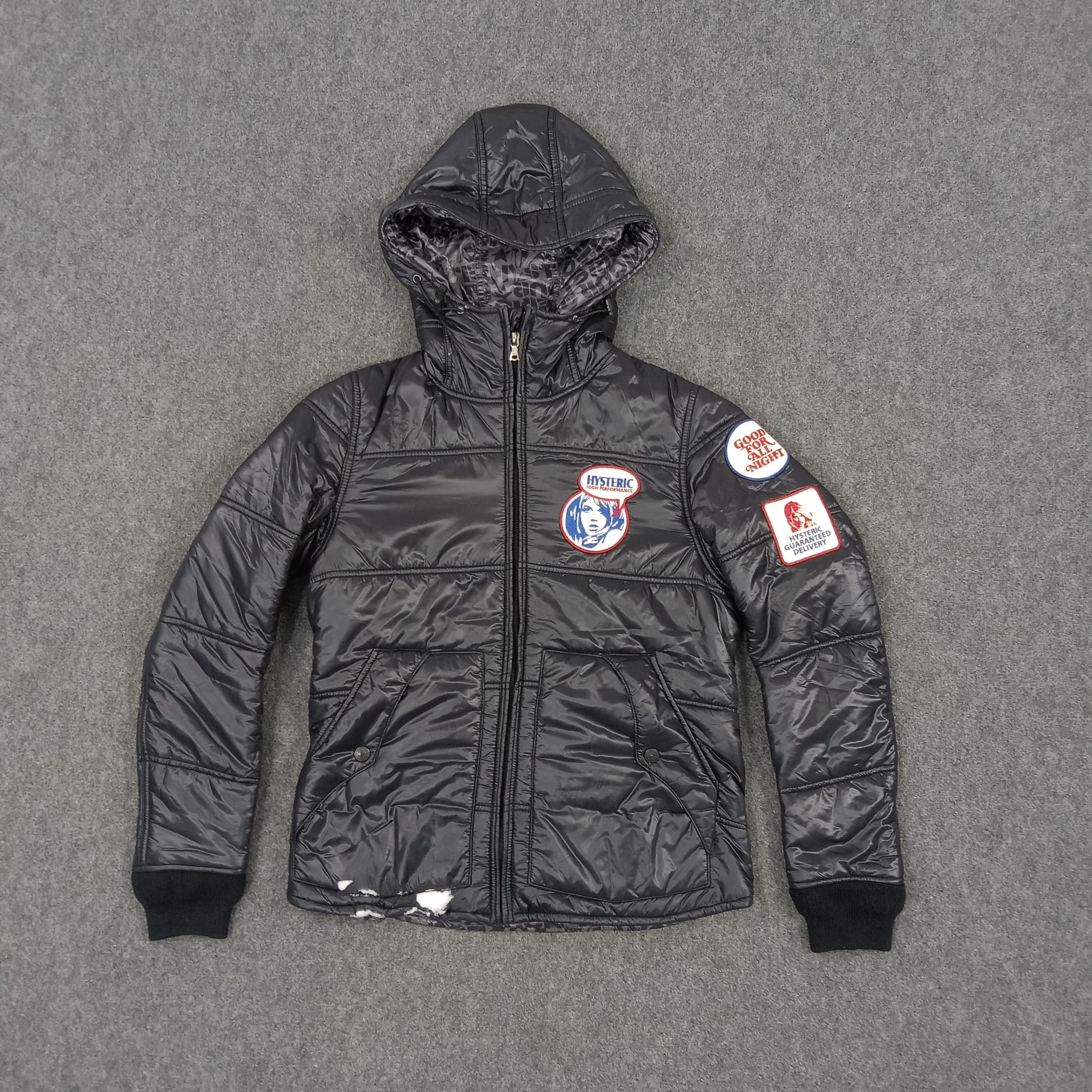 HYSTERIC GLAMOUR 中綿ジャケット ブラック y2k ブラックデニムジャケット|HYSTERIC GLAMOUR MEN | HYSTERIC
