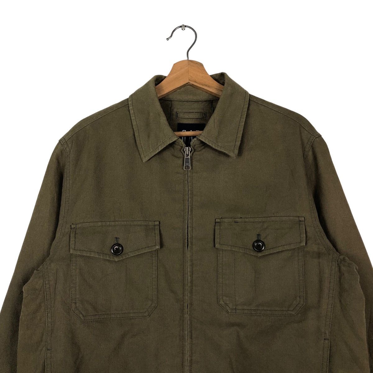 Japanese Brand 📌VINTAGE BIKER JACKET GAP MILITARY DESIGN CARGO POCKET Size US M / EU 48-50 / 2 - 4 Thumbnail