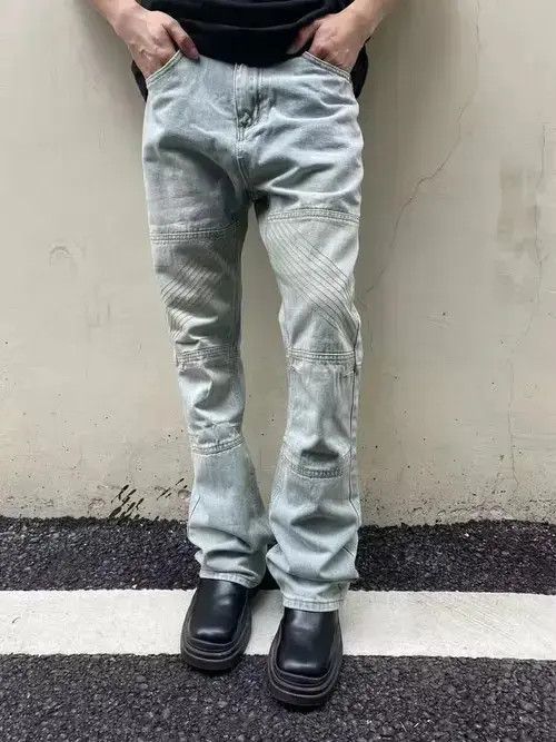 Designer × Japanese Brand × Jean faded grunge flared vibe jeans Size US 30 / EU 46 - 1 Thumbnail