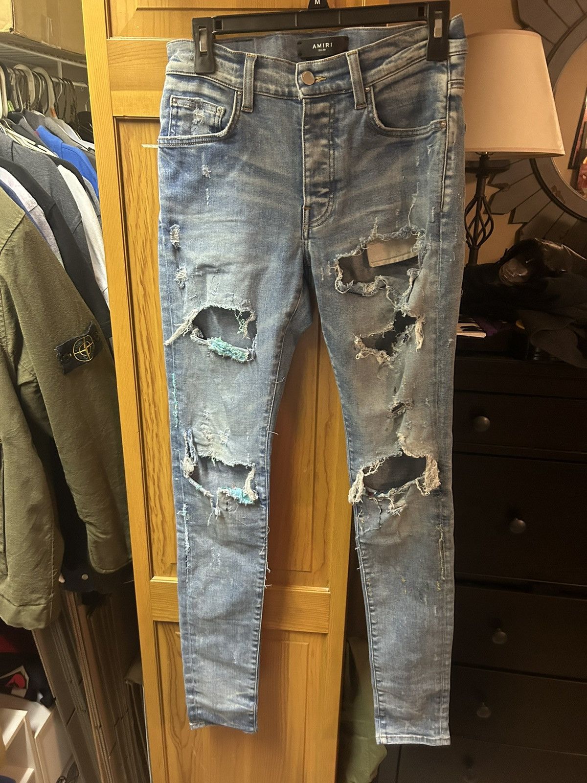 Amiri amiri jeans distressed Size US 29 - 1 Thumbnail