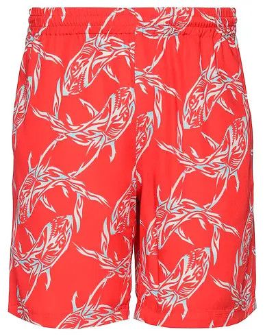 o1mle1124 Bermuda Shorts in Red
