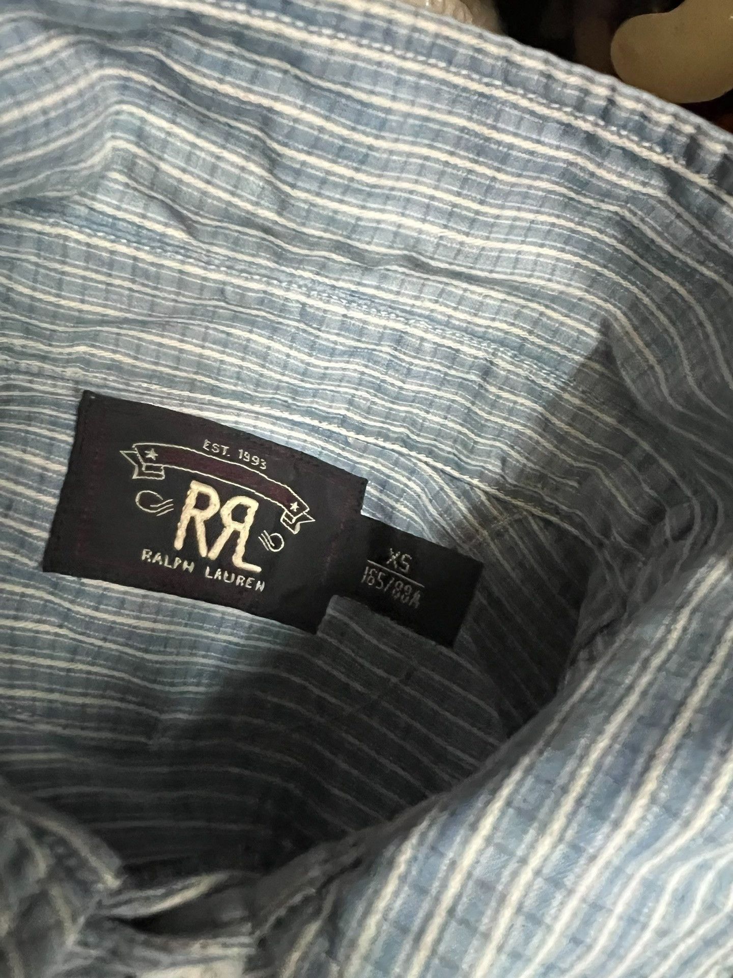 RRL Ralph Lauren RRL Double RL Vintage Pinstripe Work Shirt Size US XS / EU 42 / 0 - 7 Thumbnail