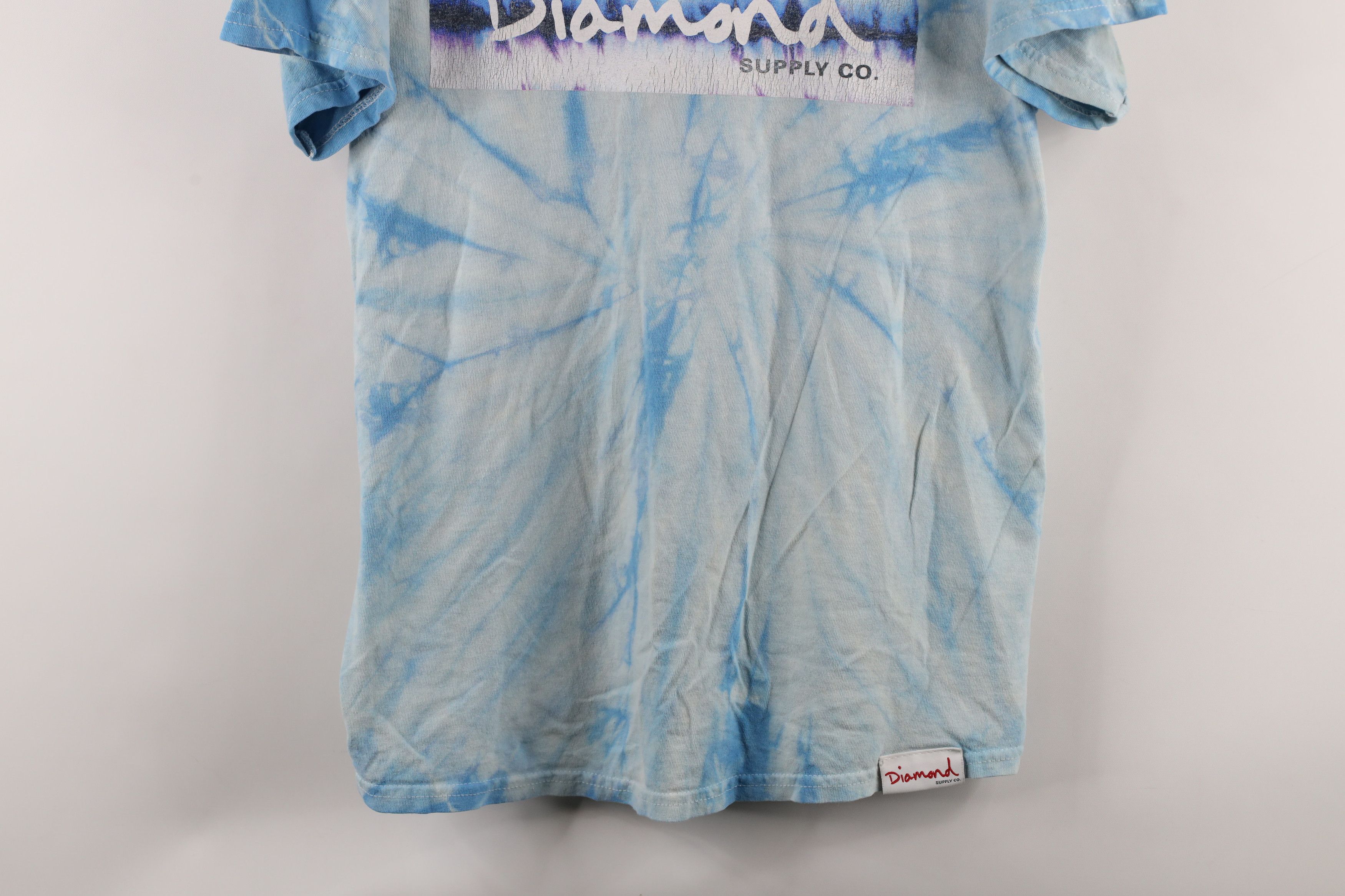 Vintage Vintage Diamond Supply Co Spell Out Acid Wash T-Shirt Size US M / EU 48-50 / 2 - 3 Thumbnail