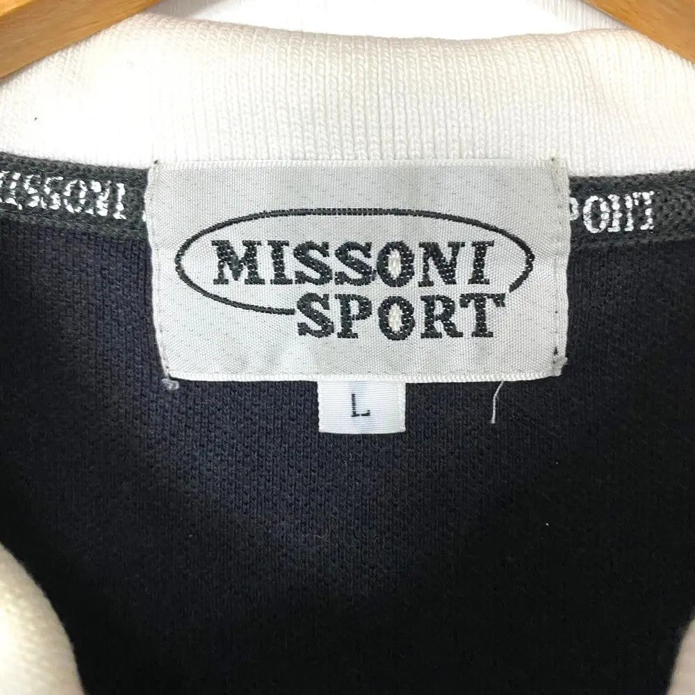 Missoni VINTAGE 90's MISSONI SPORT EMBROIDERY LOGO POLO SHIRT Size US L / EU 52-54 / 3 - 8 Thumbnail