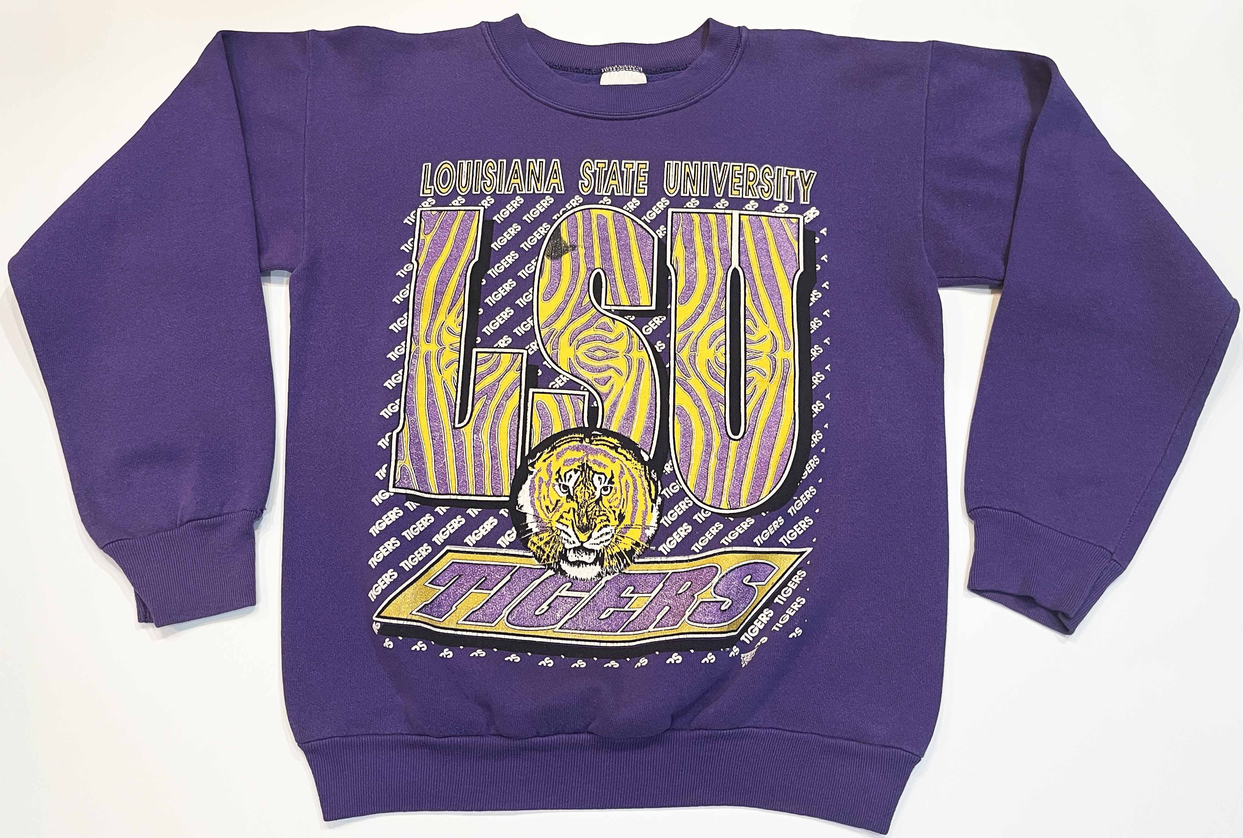 NCAA × Tultex × Vintage Vintage Tultex LSU Tiger Louisiana State Crewneck Sweatshirt Size US M / EU 48-50 / 2 - 1 Thumbnail
