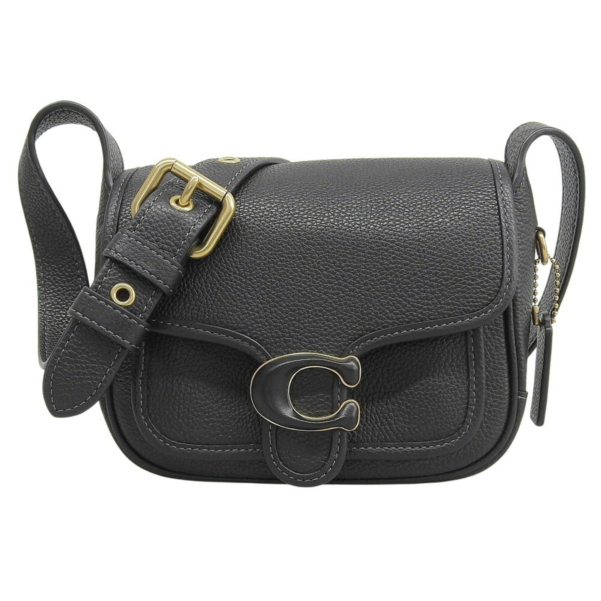 Like New Coach Tabby 19 Cj846 Shoulder Bag In Black Leather, Women's