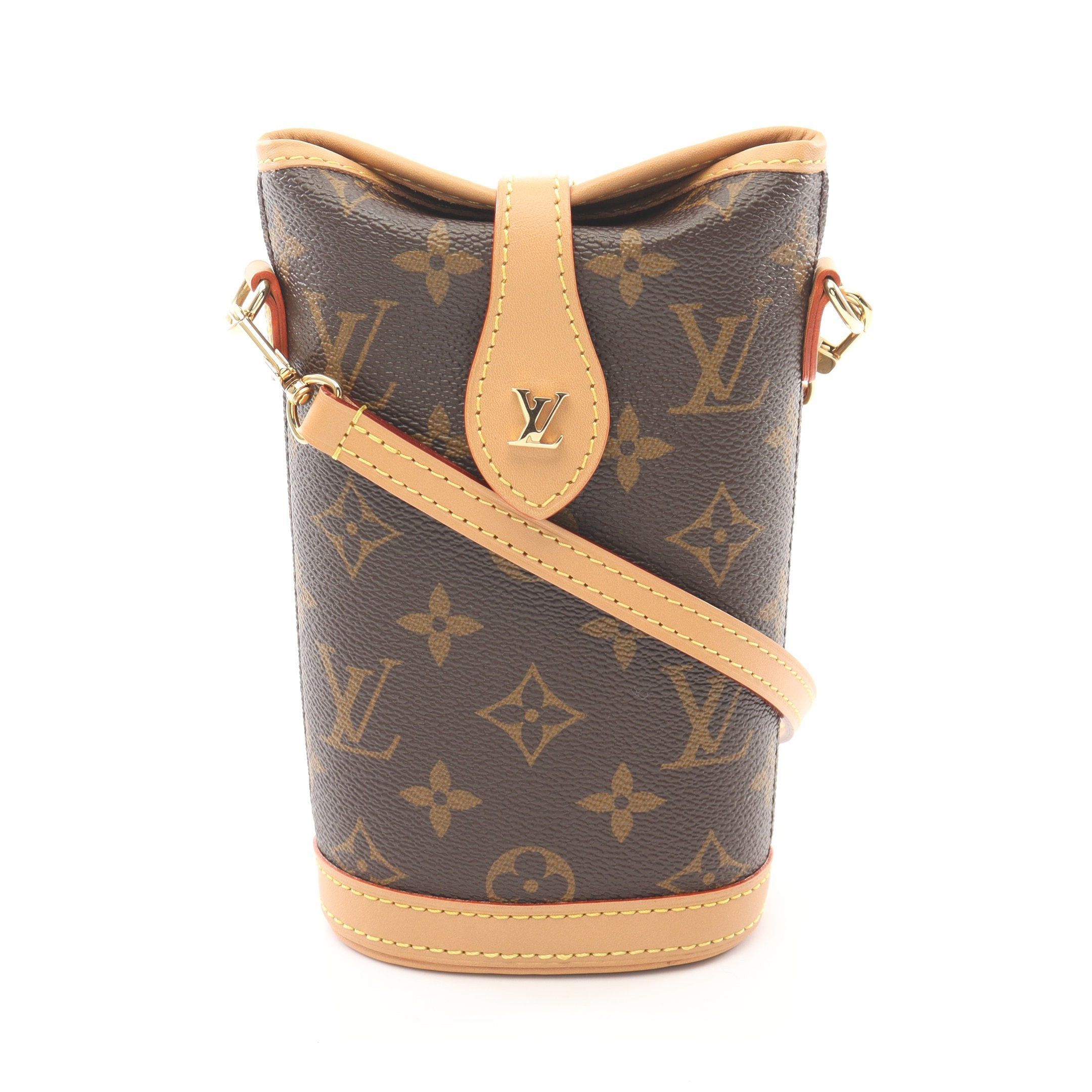Louis Vuitton Louis Vuitton Fold Me Pouch Monogram Shoulder Bag Leather Brown Size ONE SIZE - 1 Thumbnail