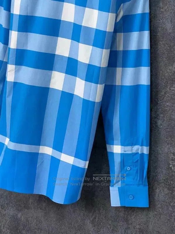 Burberry Burberry Blue Check Long Sleeve Shirt. Size US S / EU 44-46 / 1 - 5 Thumbnail