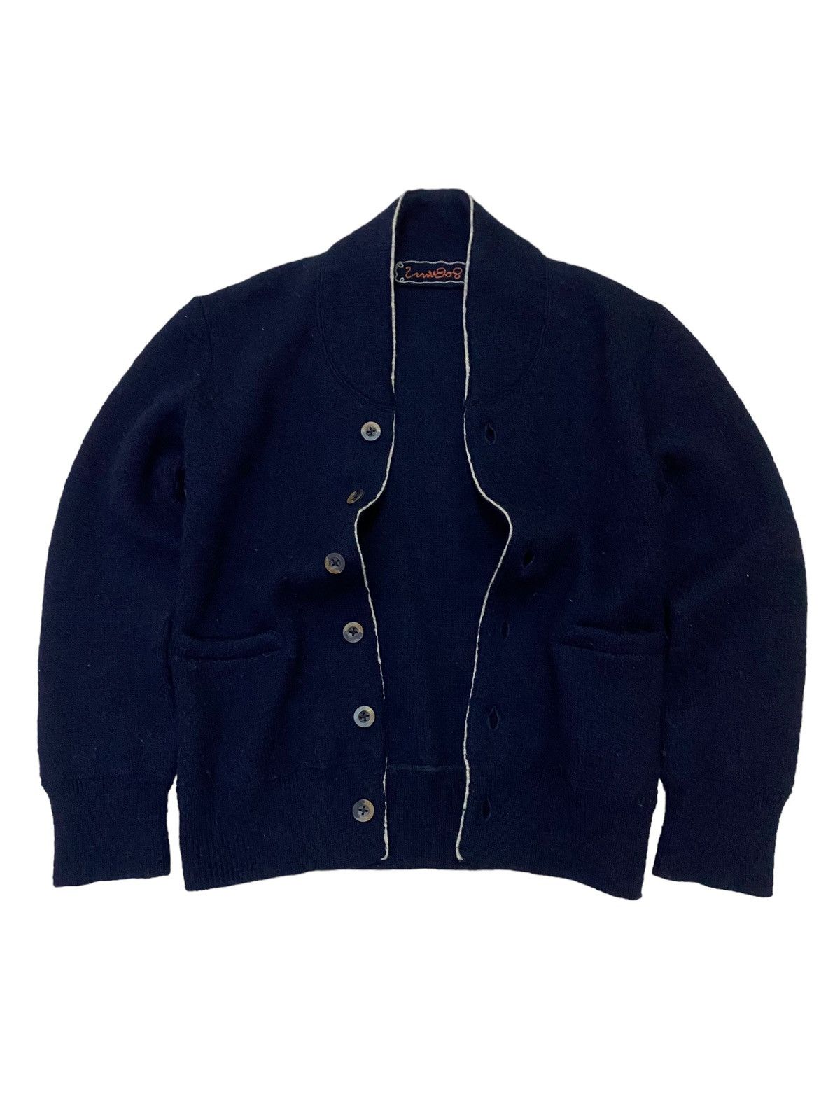 45rpm 💥Vintage 45Rpm Indigo Cardigan Knitwear Size S / US 4 / IT 40 - 1 Thumbnail