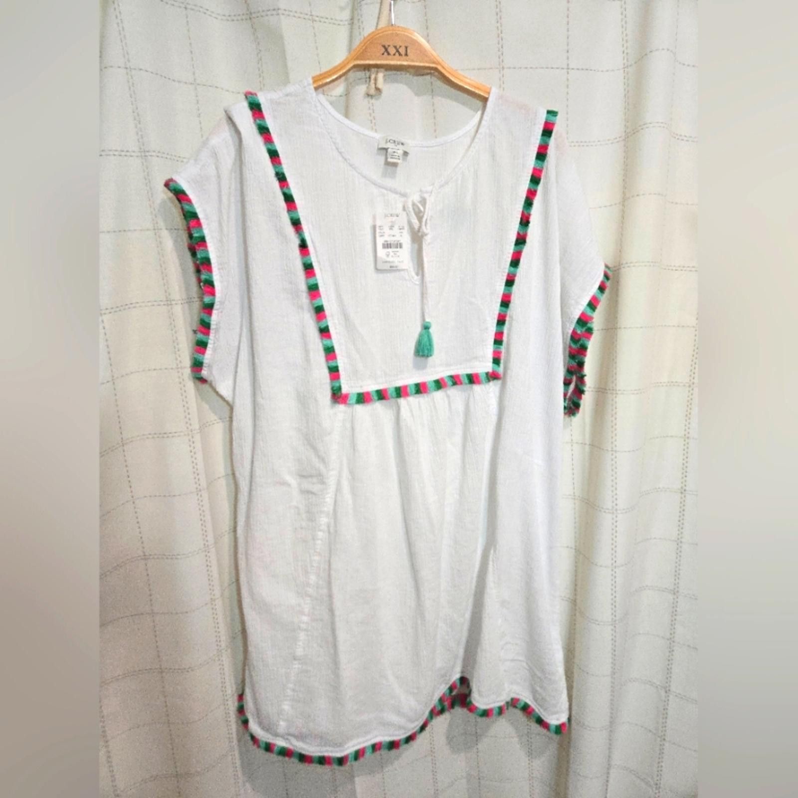 J.Crew J Crew Fringe Beach Tunic Size ONE SIZE - 3 Thumbnail