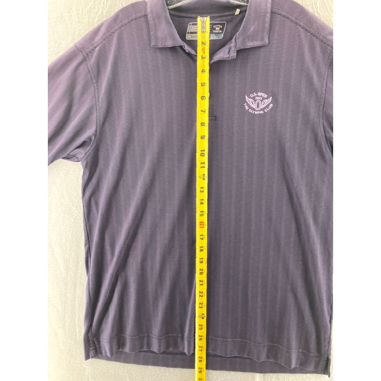Cutter & Buck Cutter & Buck Polo Mens M Open 2012 US Olympic 90s Blue Short Sleeve Collared Polyester Golf Shirt Size US M / EU 48-50 / 2 - 3 Thumbnail