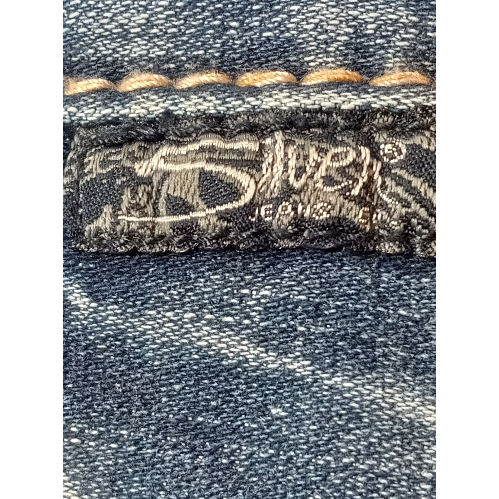 Vintage Silver Jeans Jeans Adult Women 28/33 Aiko Mid Slim Boot Blue Denim Contrast C800508 Size 28" / US 6 / IT 42 - 6 Thumbnail