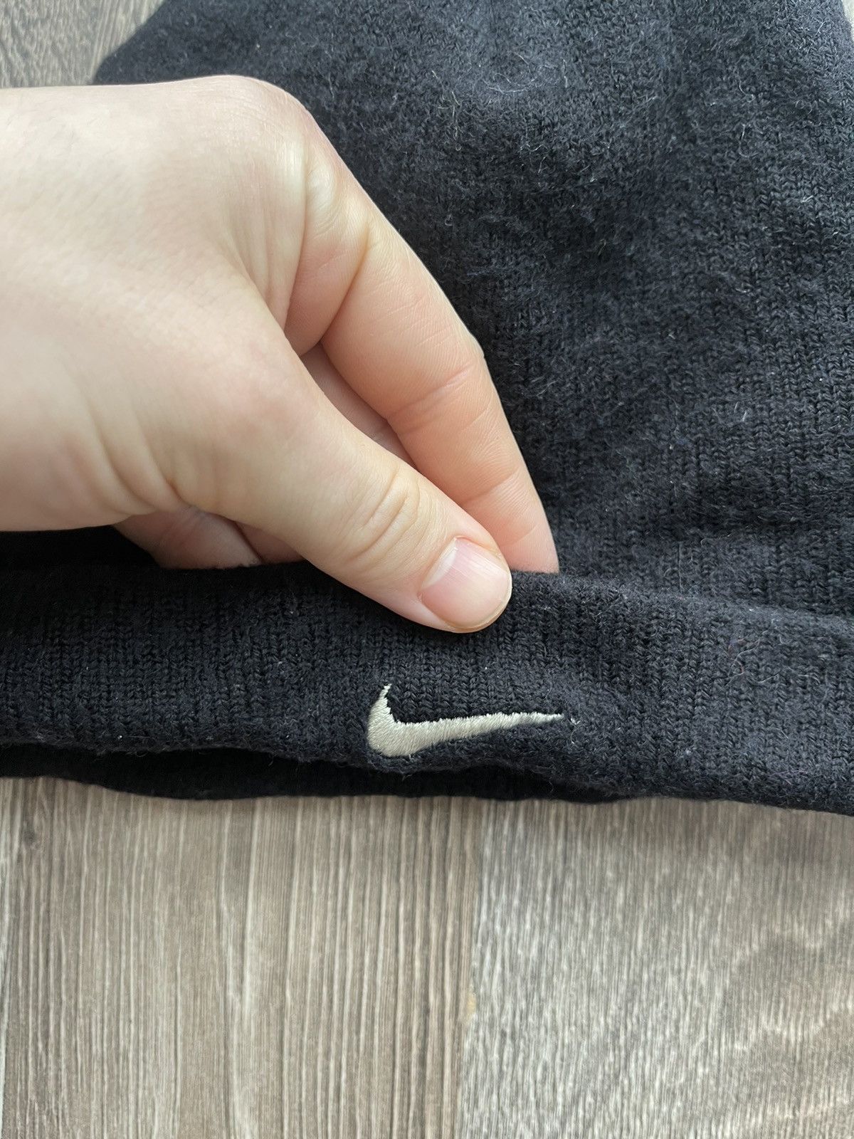 Nike × Vintage NIKE 2 SIDES LOGO VINTAGE WOOL WINTER HAT 90S MADE IN TAIWAN Size ONE SIZE - 4 Thumbnail