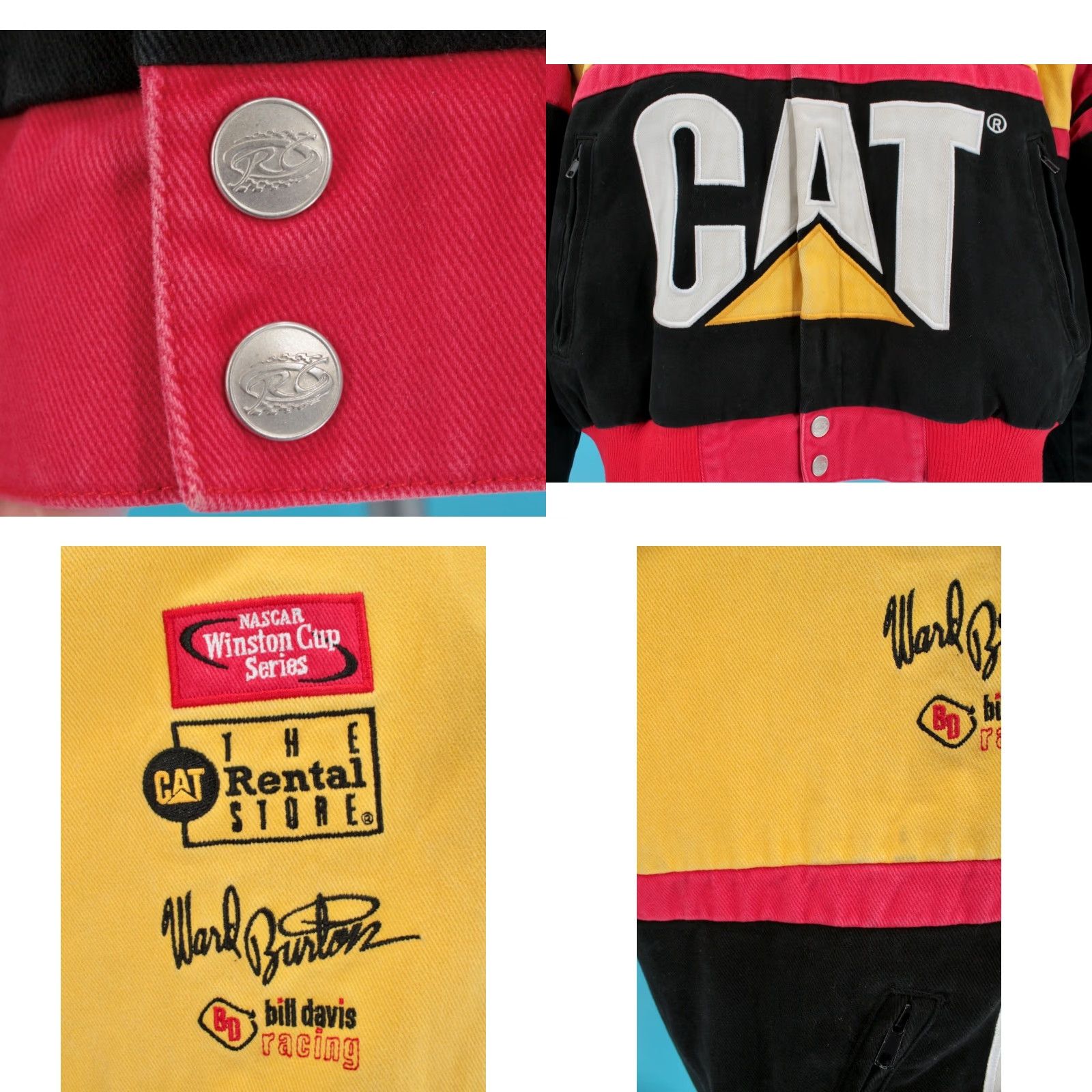 Vintage Racing Champions Apparel Mens VTG Yellow Ward Burton Nascar Racing Champions Apparel Jacket 2XL Cat Size US XXL / EU 58 / 5 - 9 Thumbnail