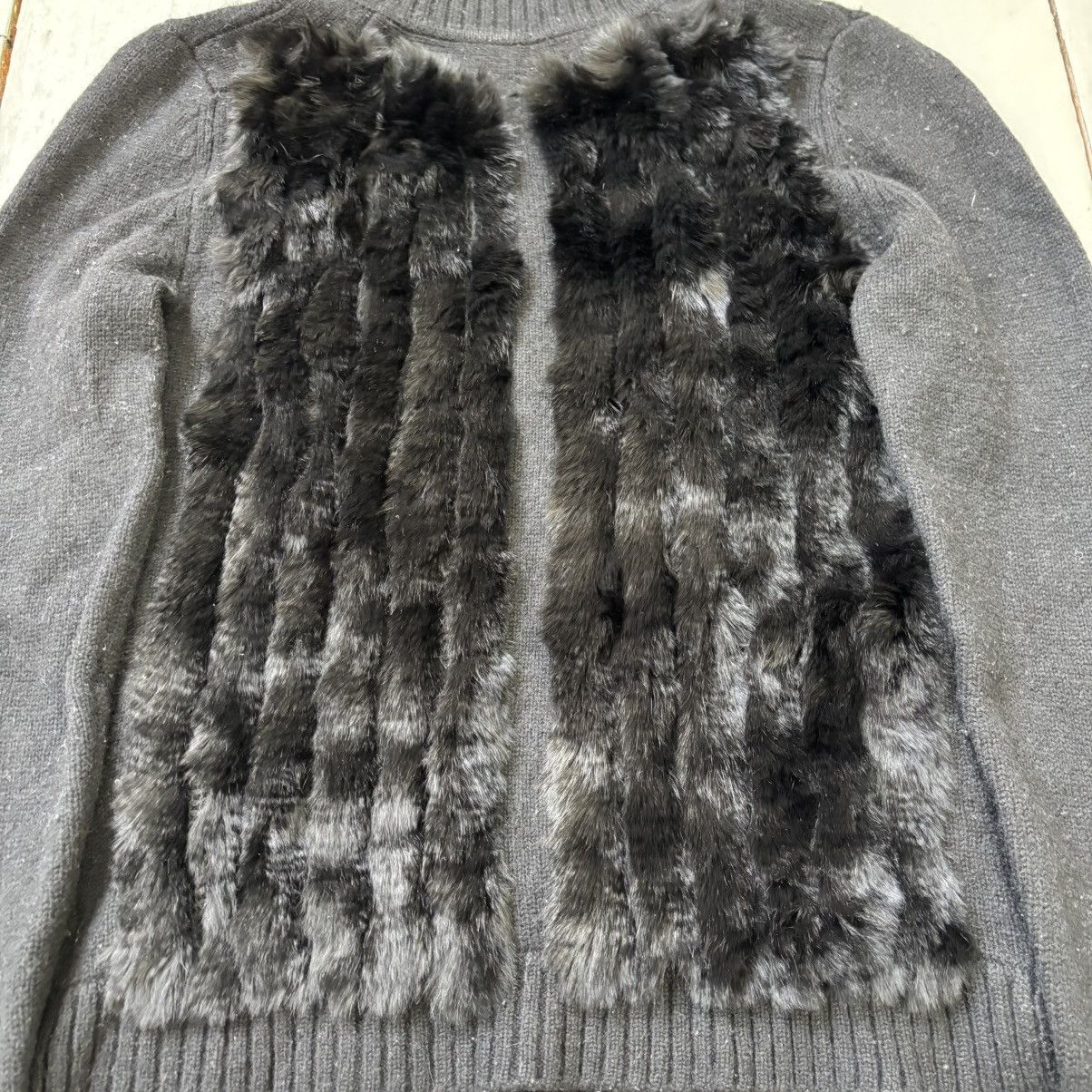 Japanese Brand Comme Ça Du Mode Fur Cashmere Knit Size M / US 6-8 / IT 42-44 - 2 Thumbnail